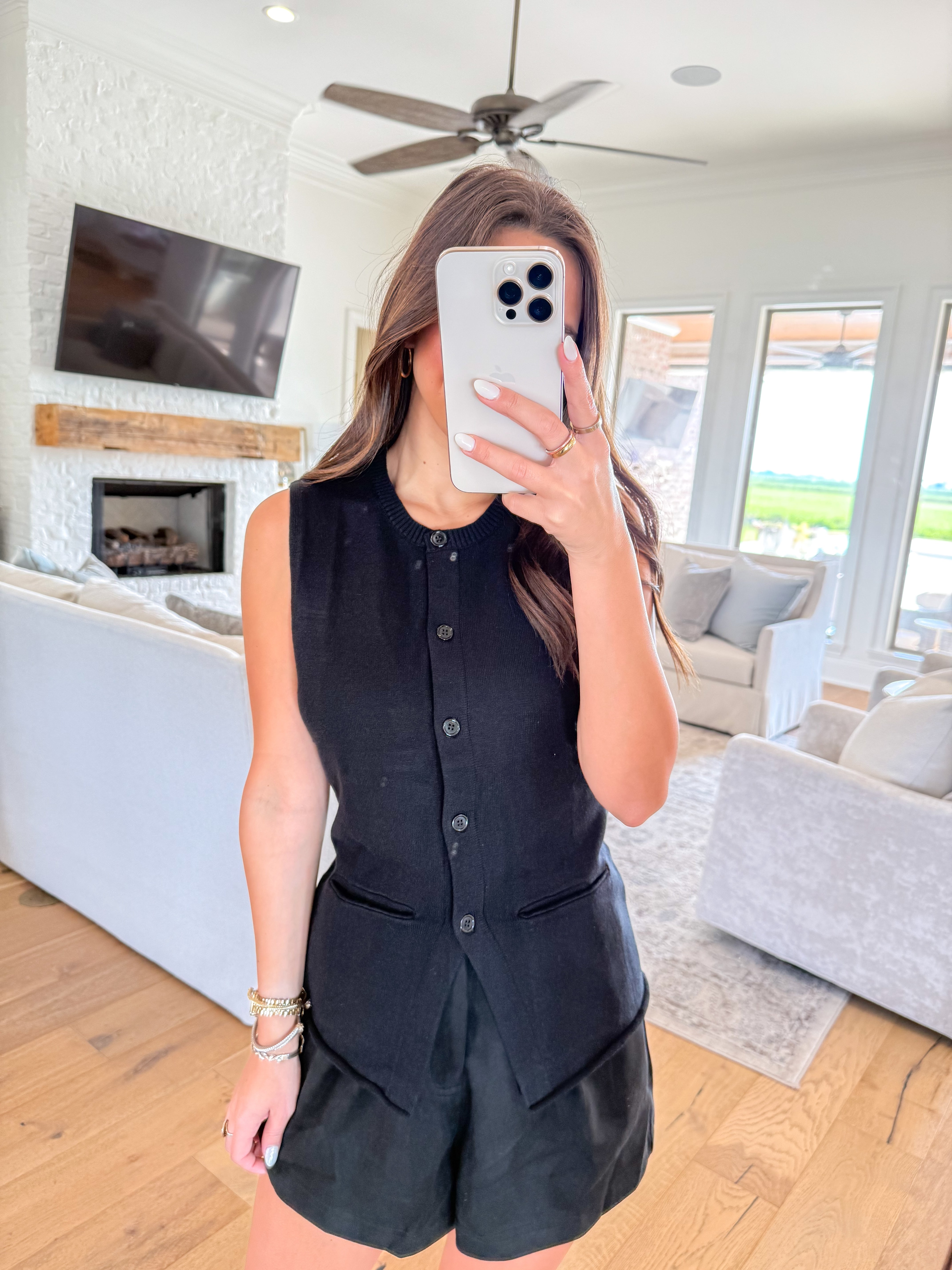 Maeve Black Sweater Tank