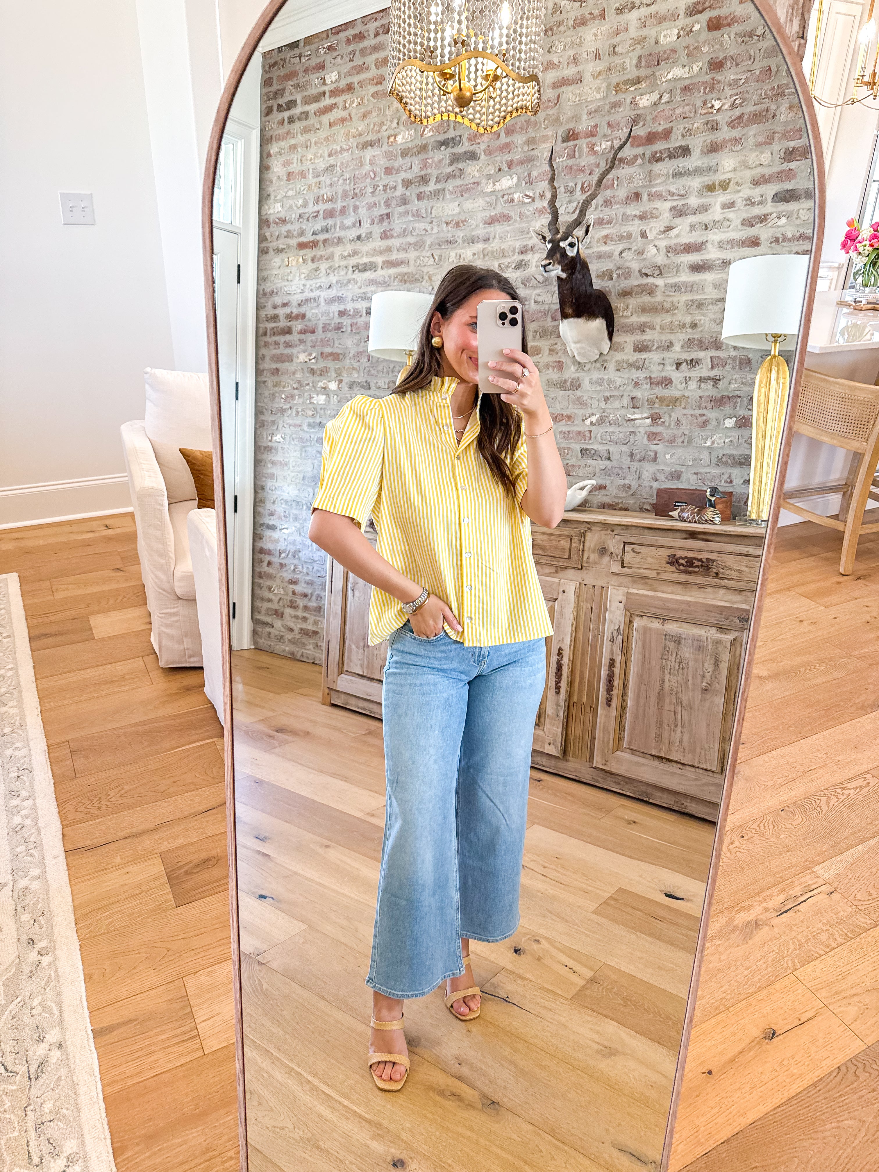 Sunshine Stripe Button-Up