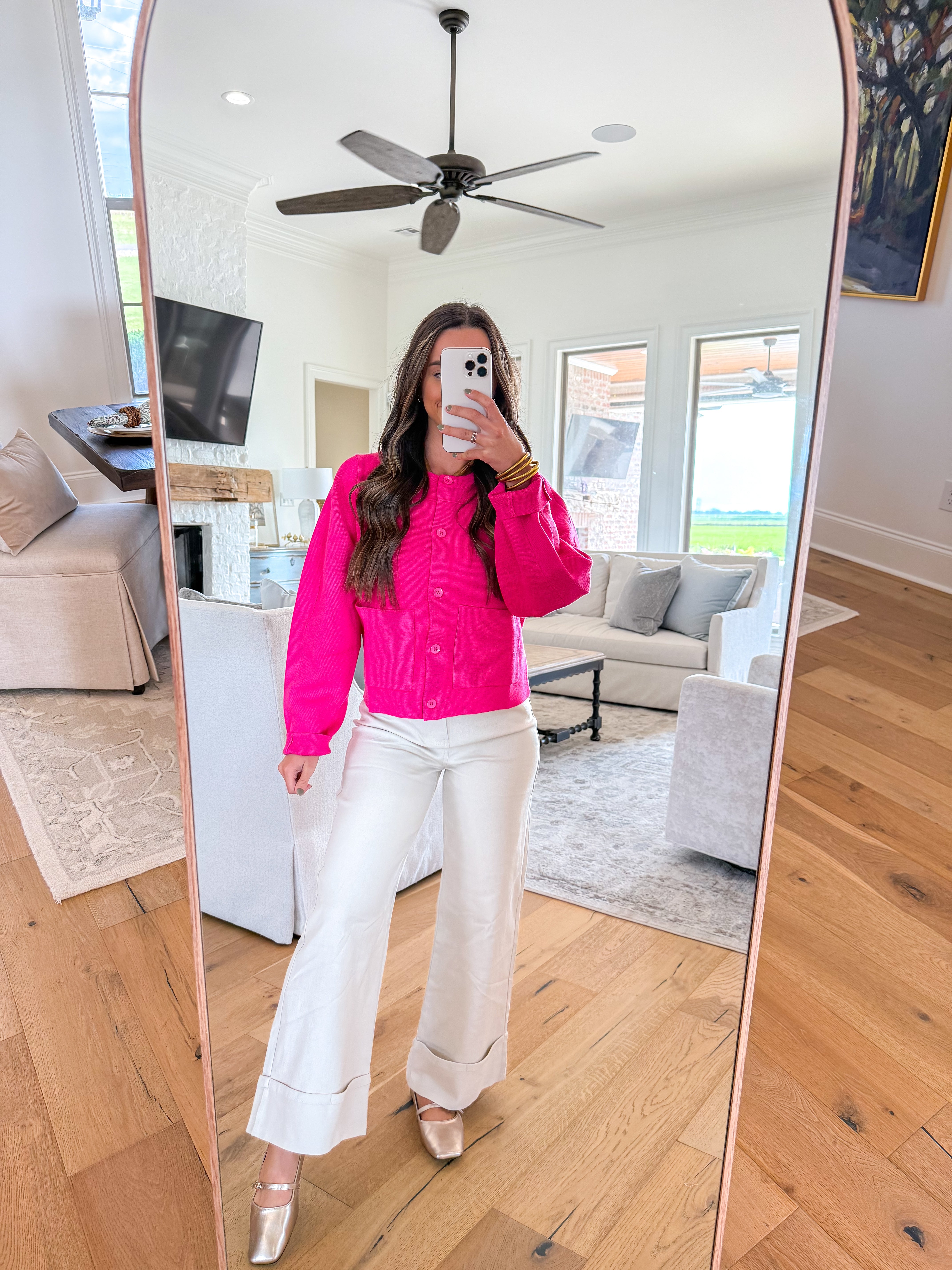 Emerson Wide Leg Sand Jeans