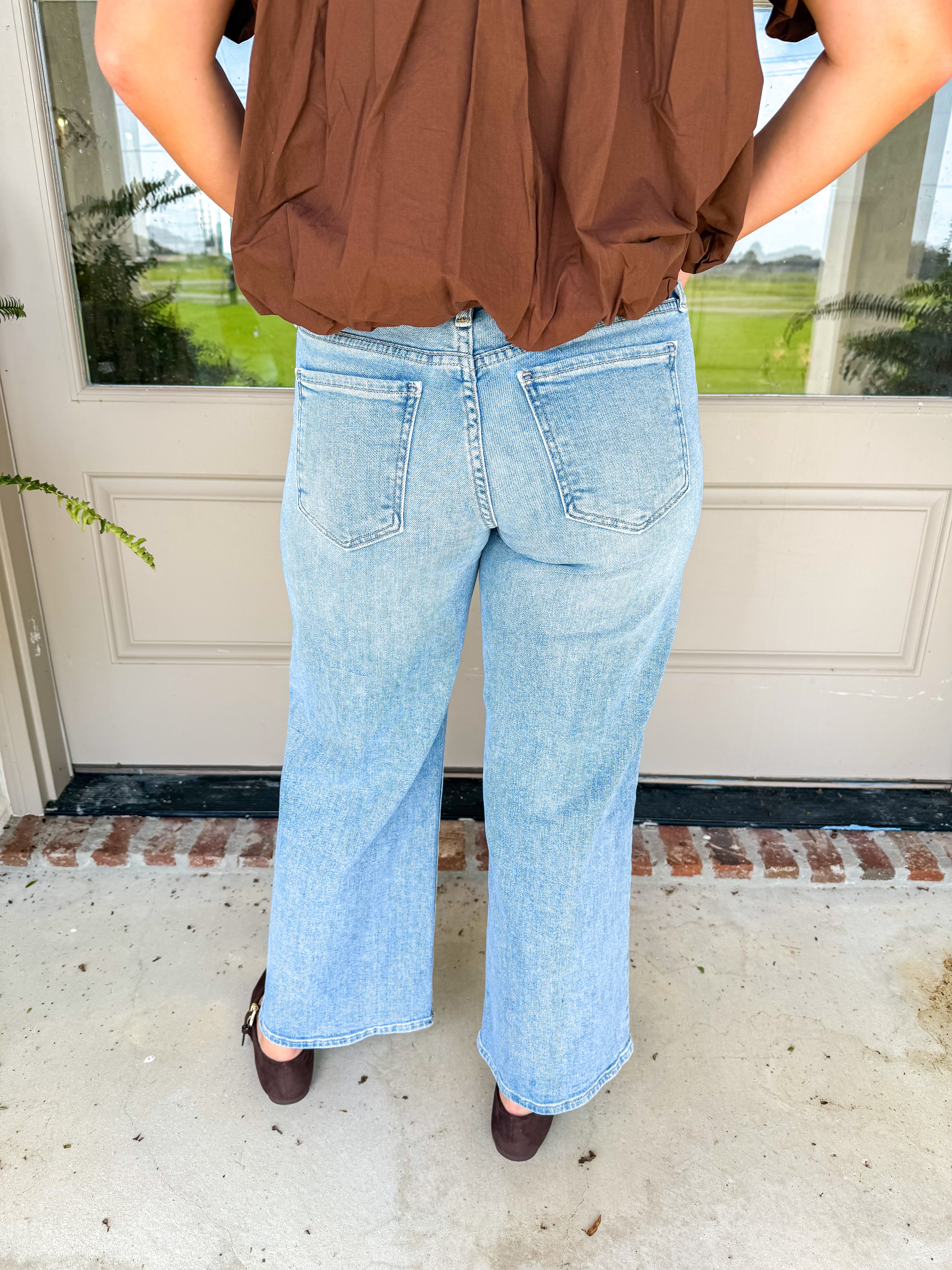 MR Slim Wide Leg Light Denim
