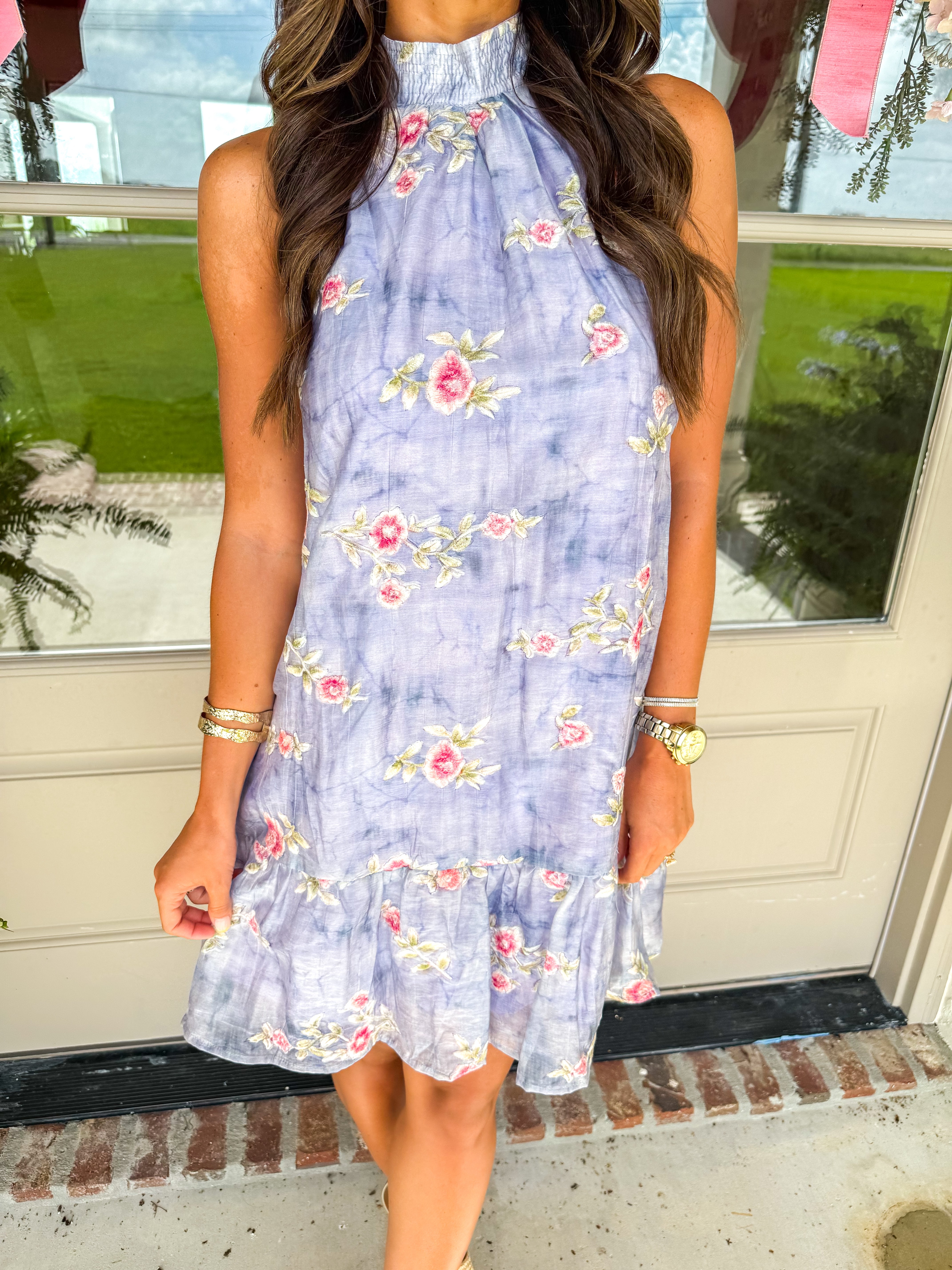 Periwinkle Garden Dress