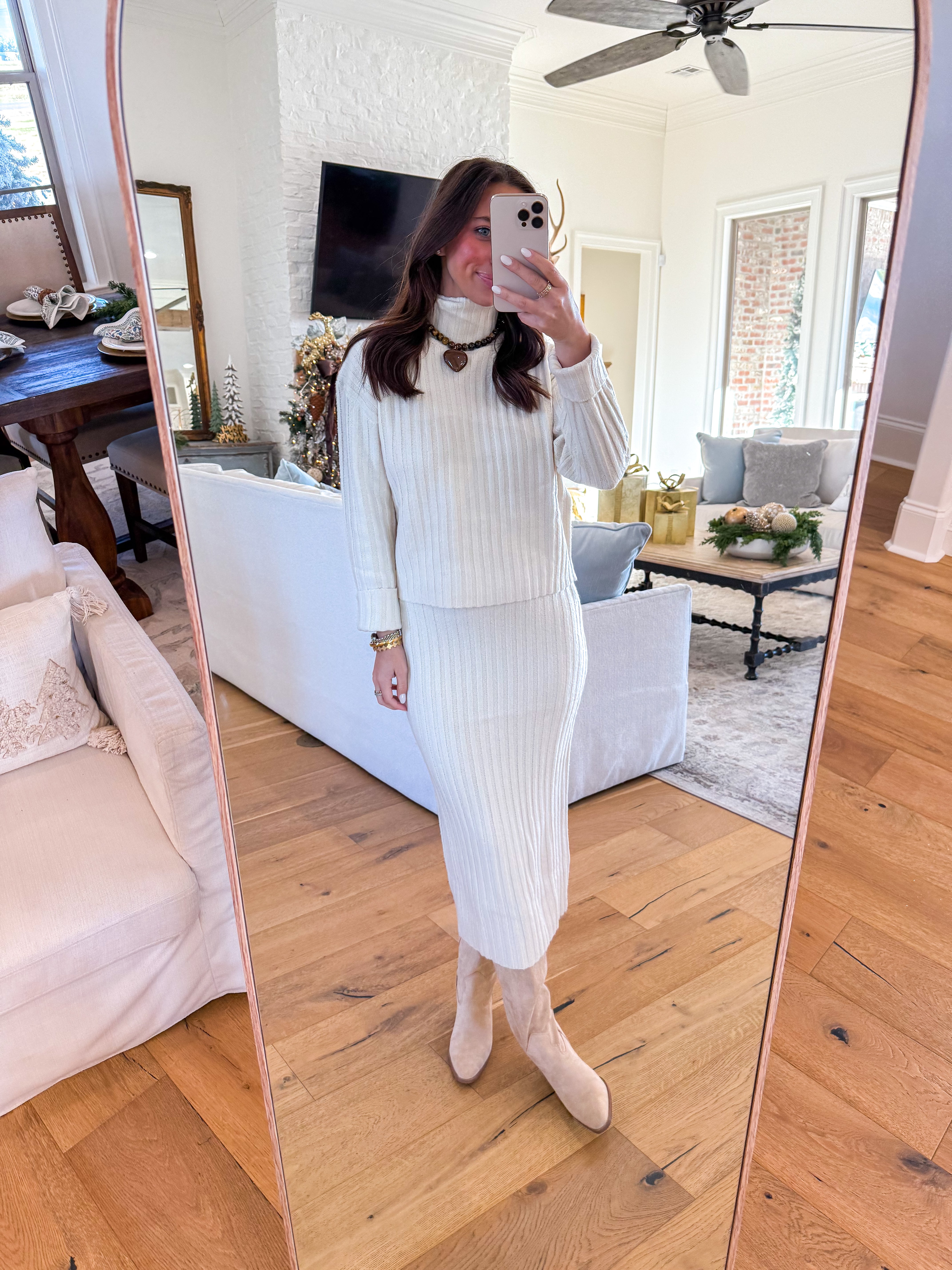 Cosette Ivory Sweater Set