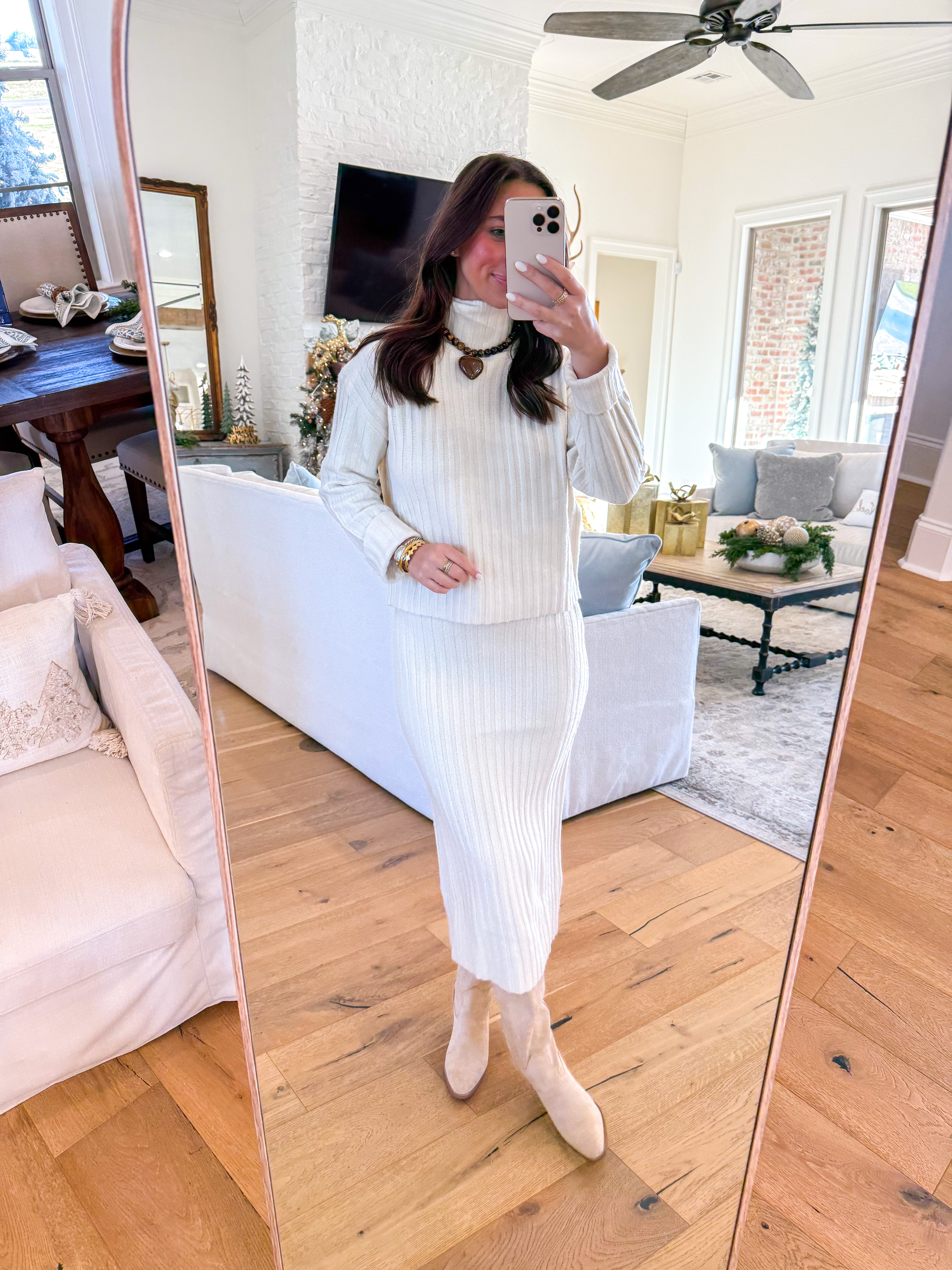Cosette Ivory Sweater Set