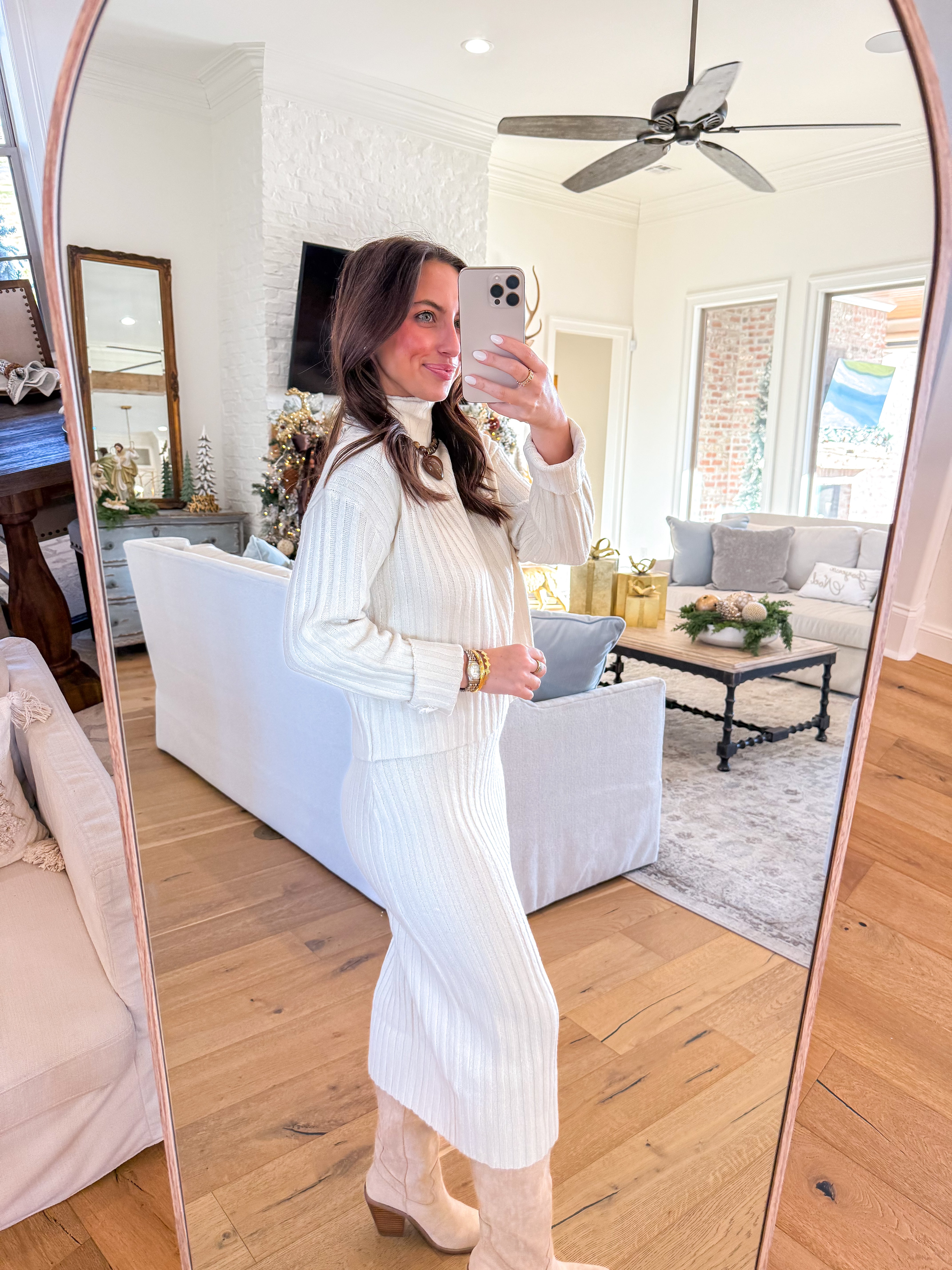 Cosette Ivory Sweater Set