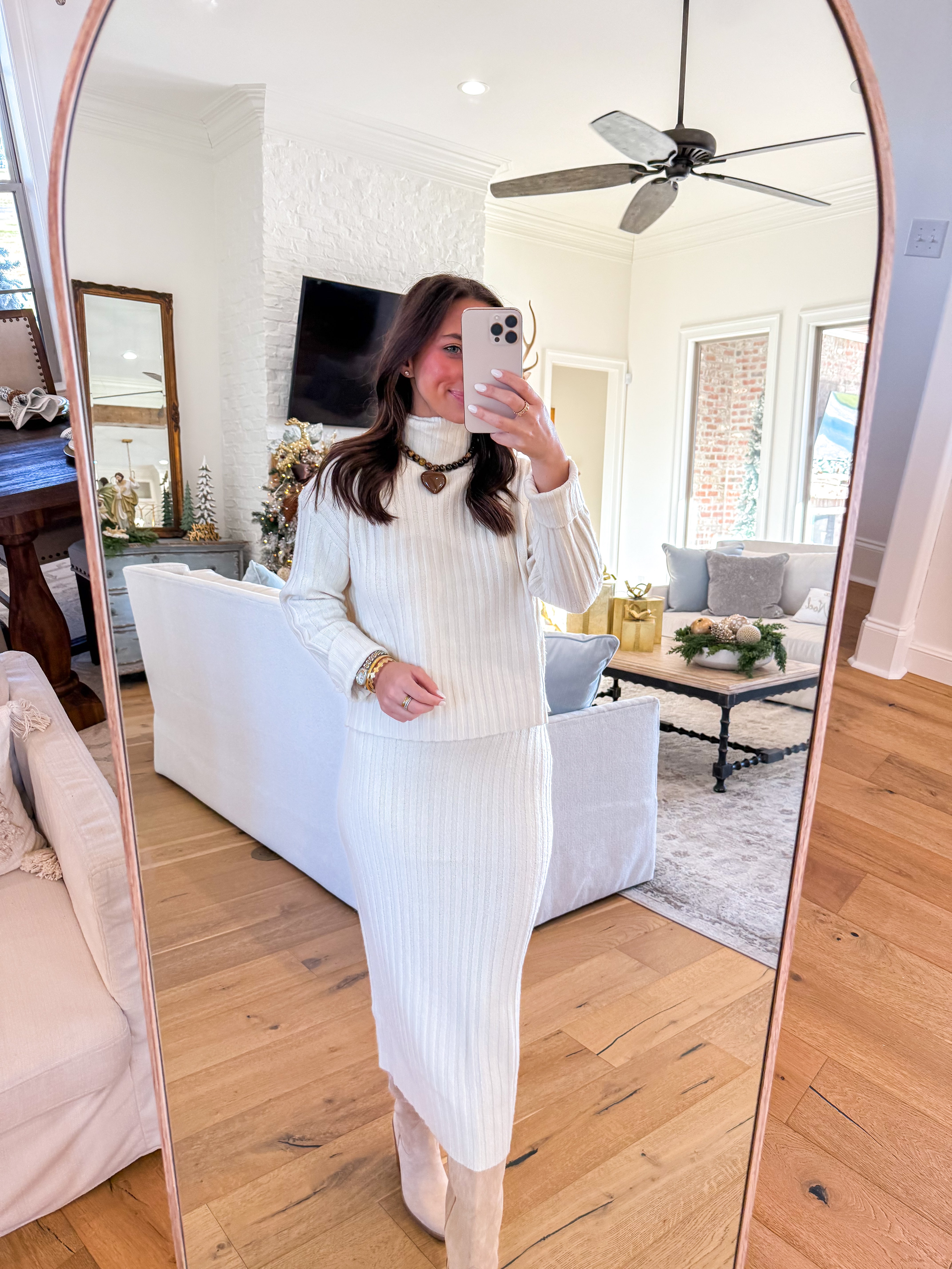 Cosette Ivory Sweater Set