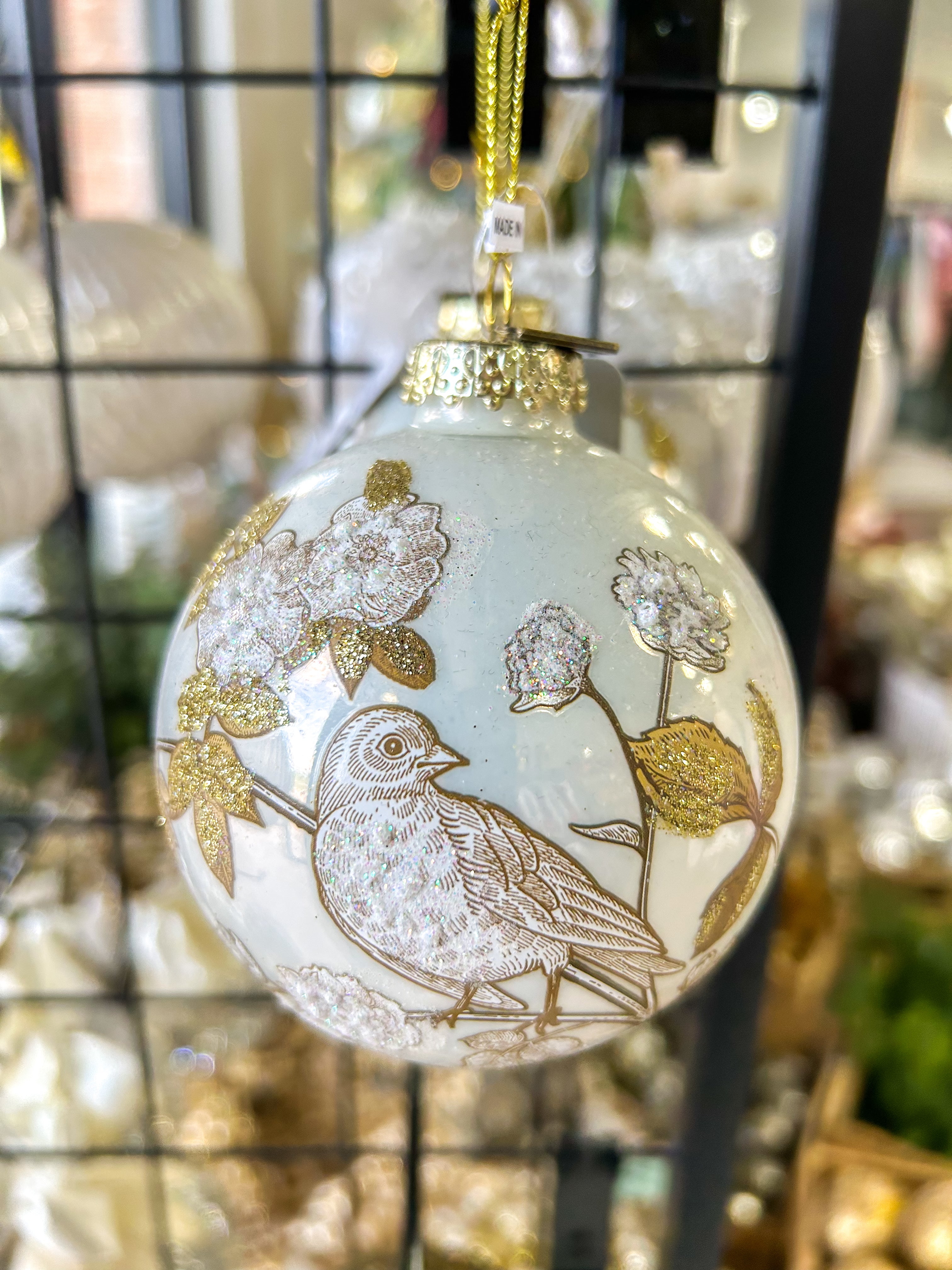 Flora and Fauna Ball Ornament