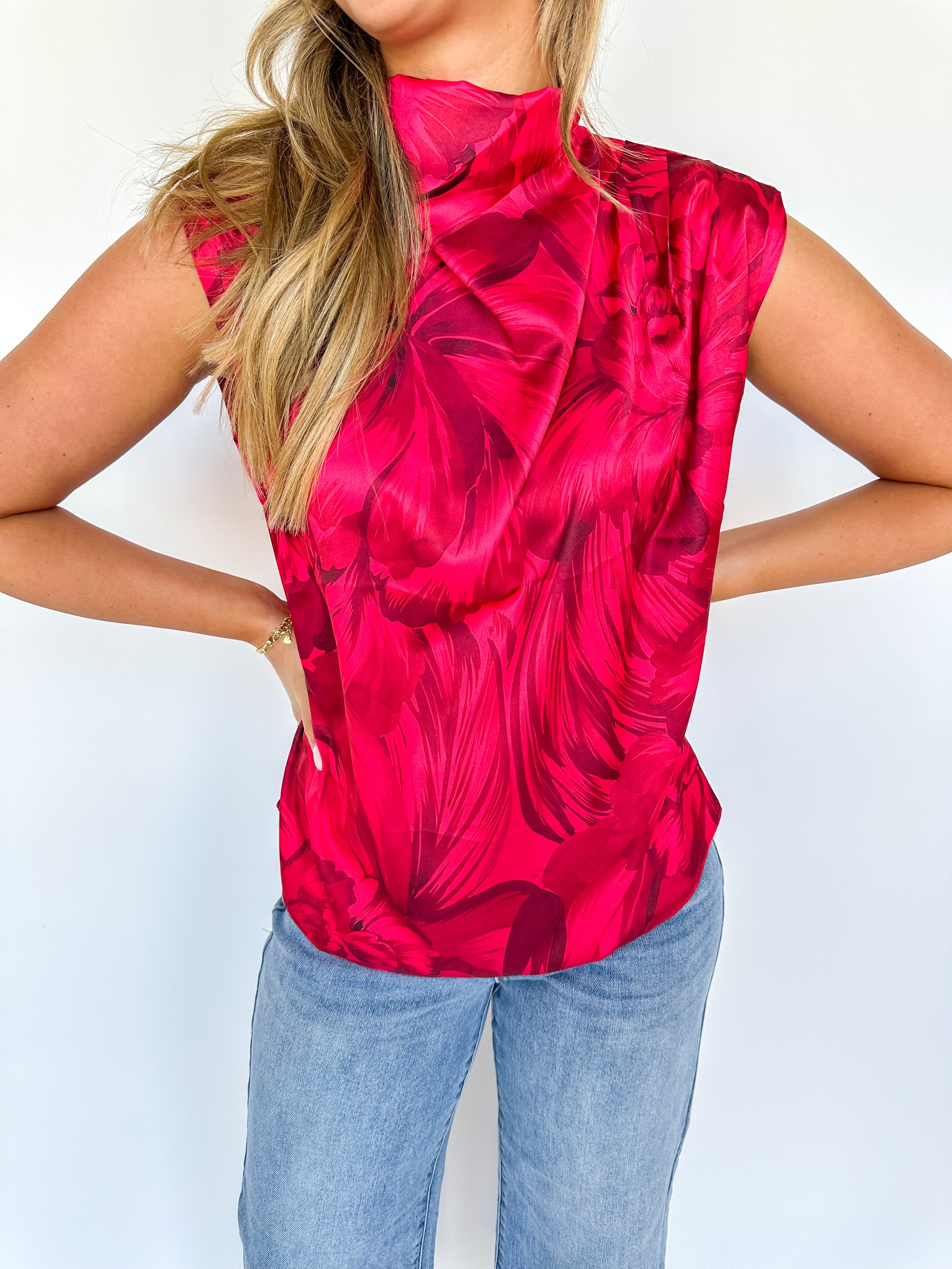 Red Rose Blouse