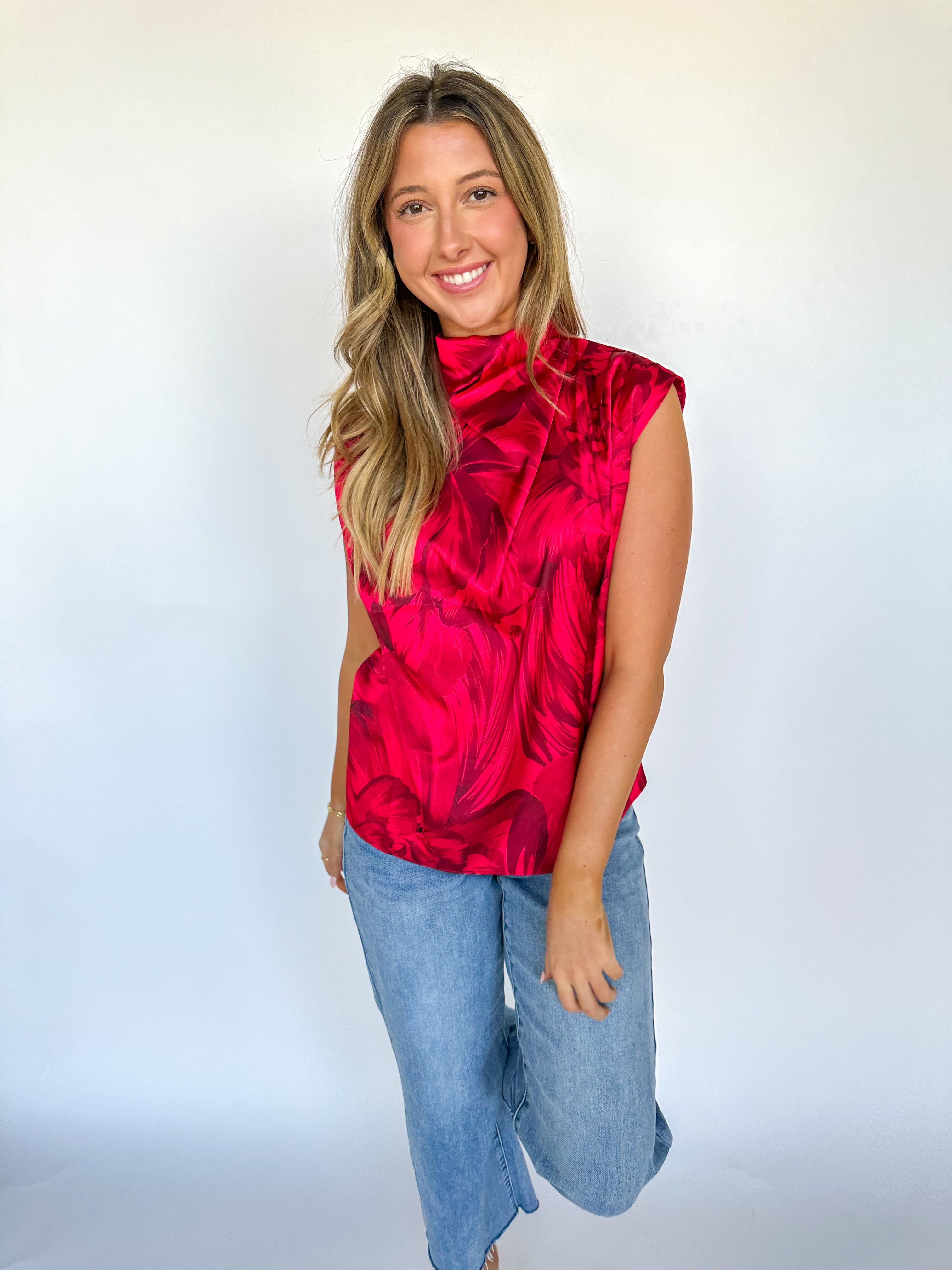 Red Rose Blouse