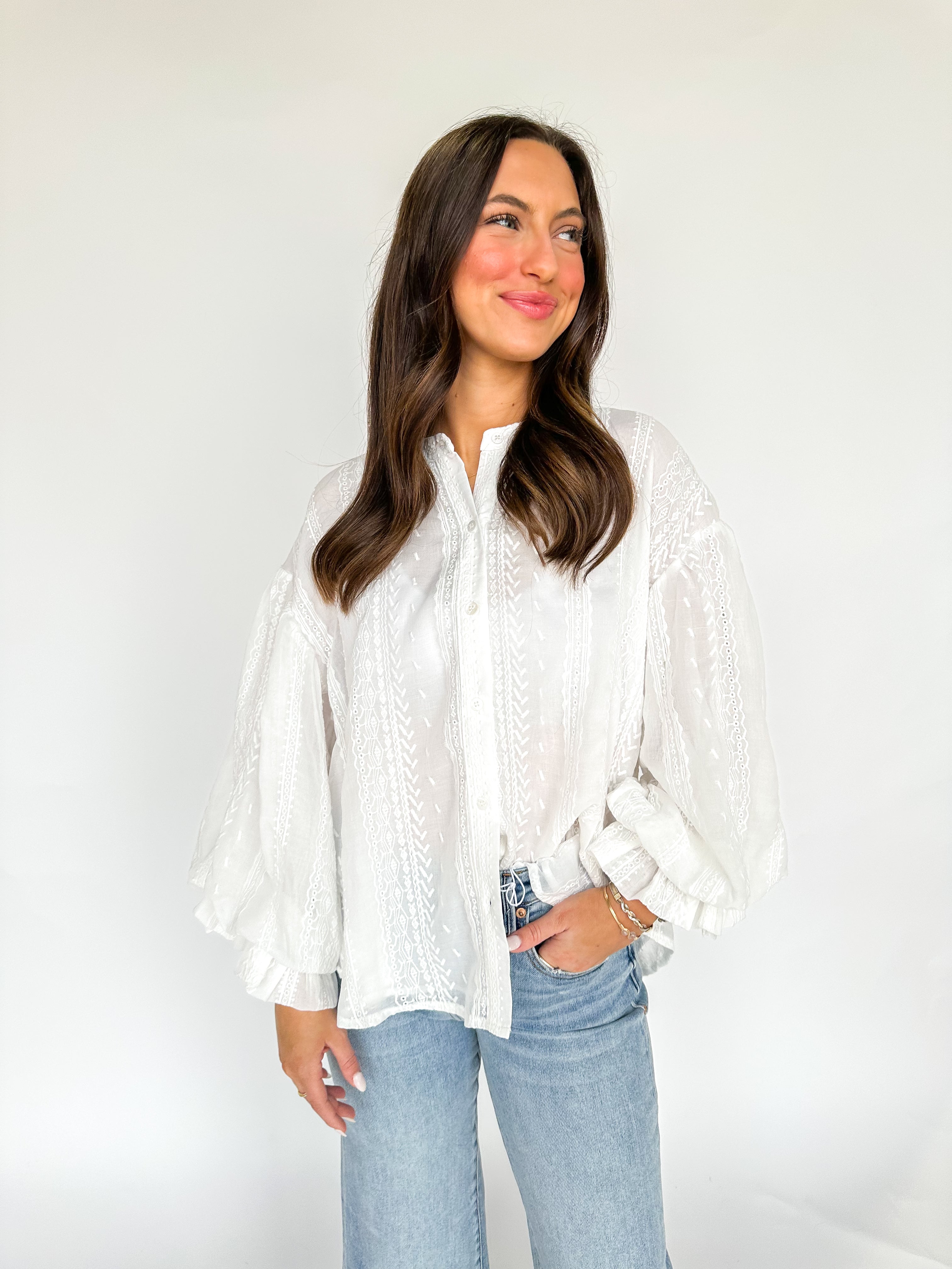 Pretty Girl Eyelet Blouse