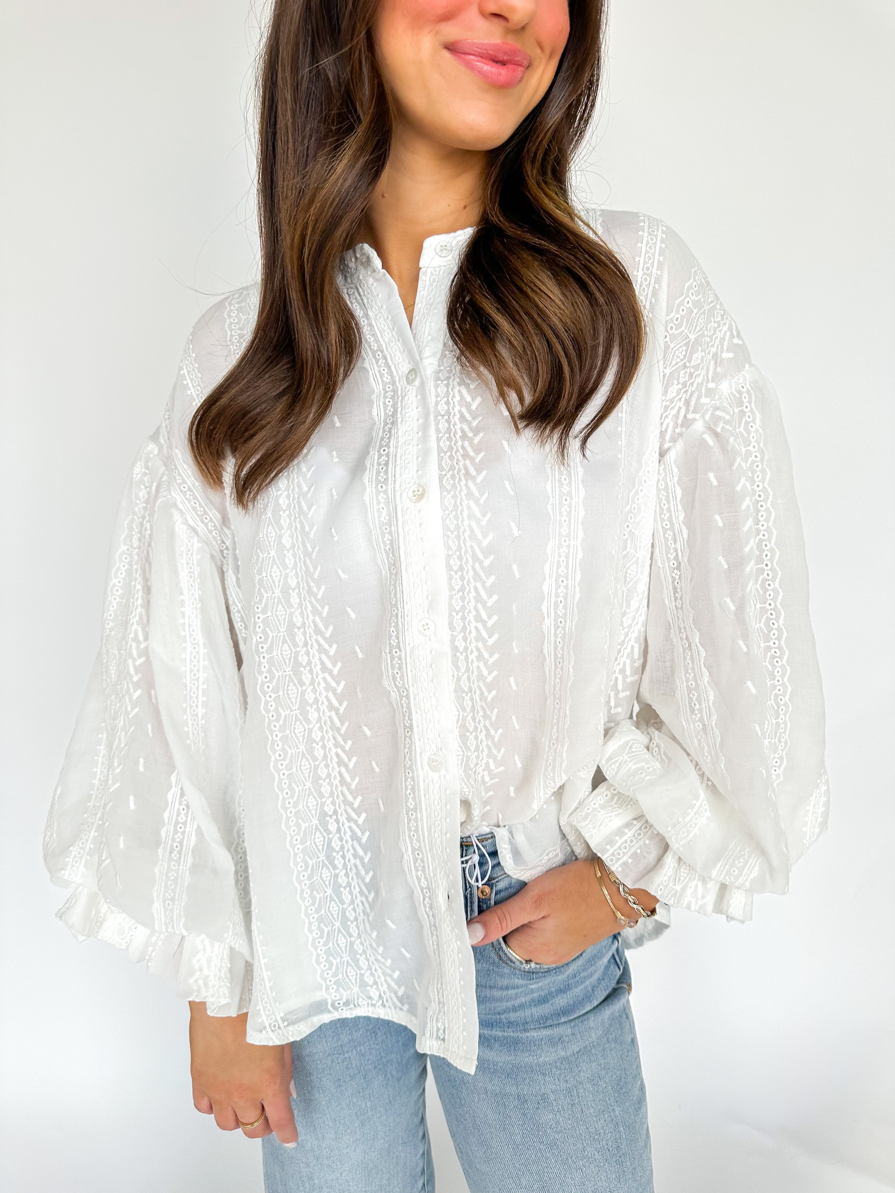 Pretty Girl Eyelet Blouse