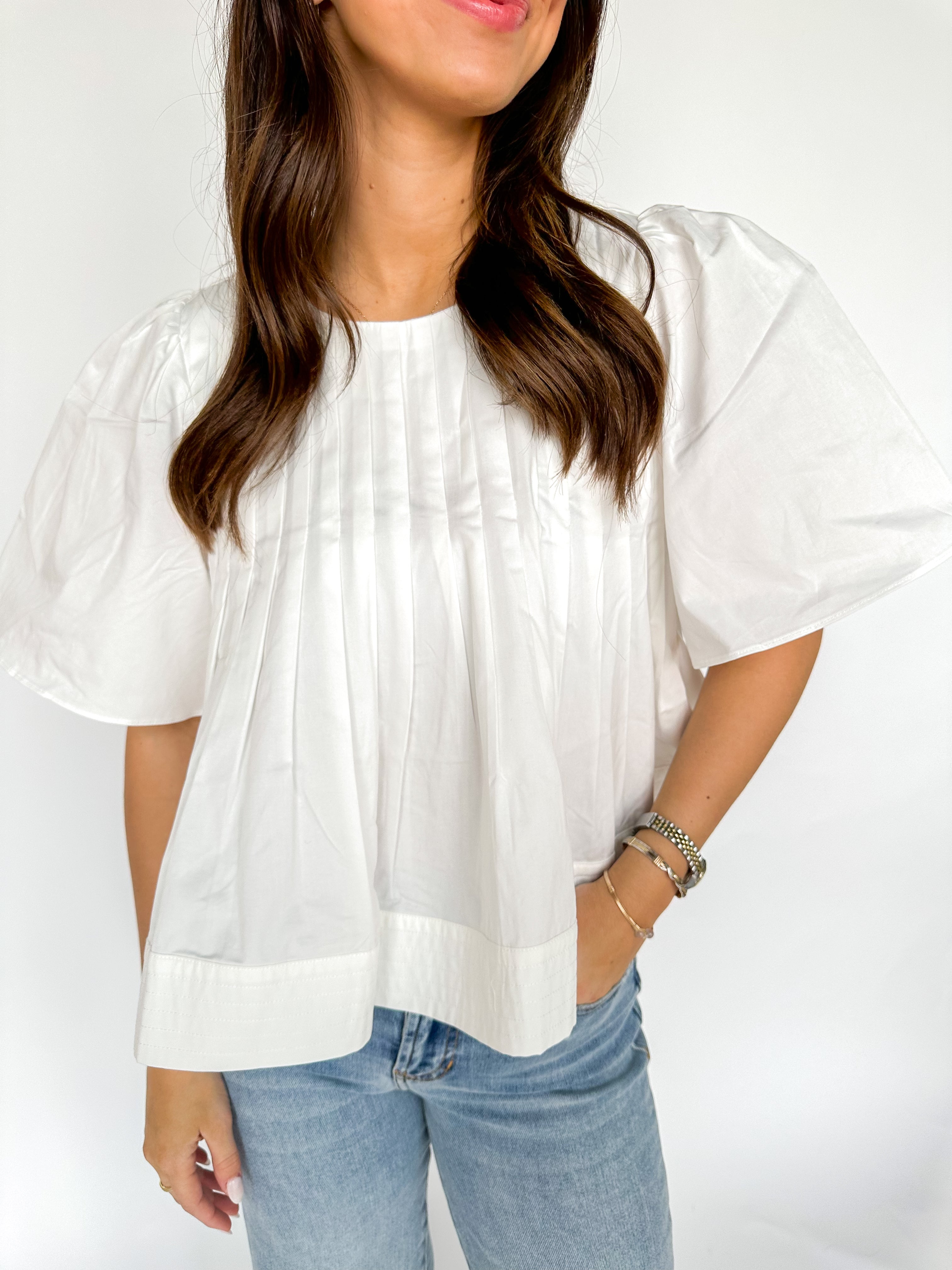 Sweet Melissa Pintuck Blouse