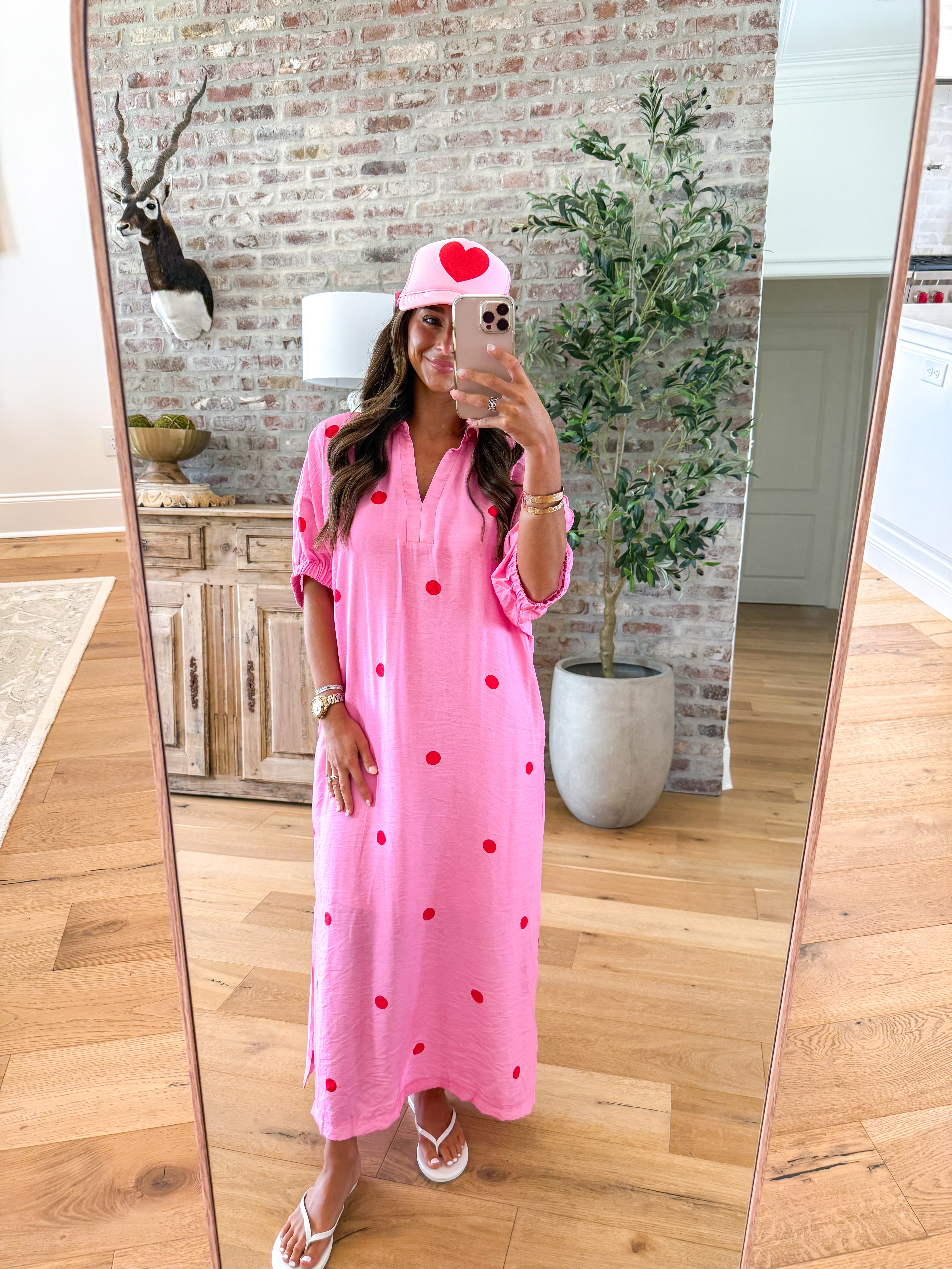 Confetti Kiss Pink Midi Dress
