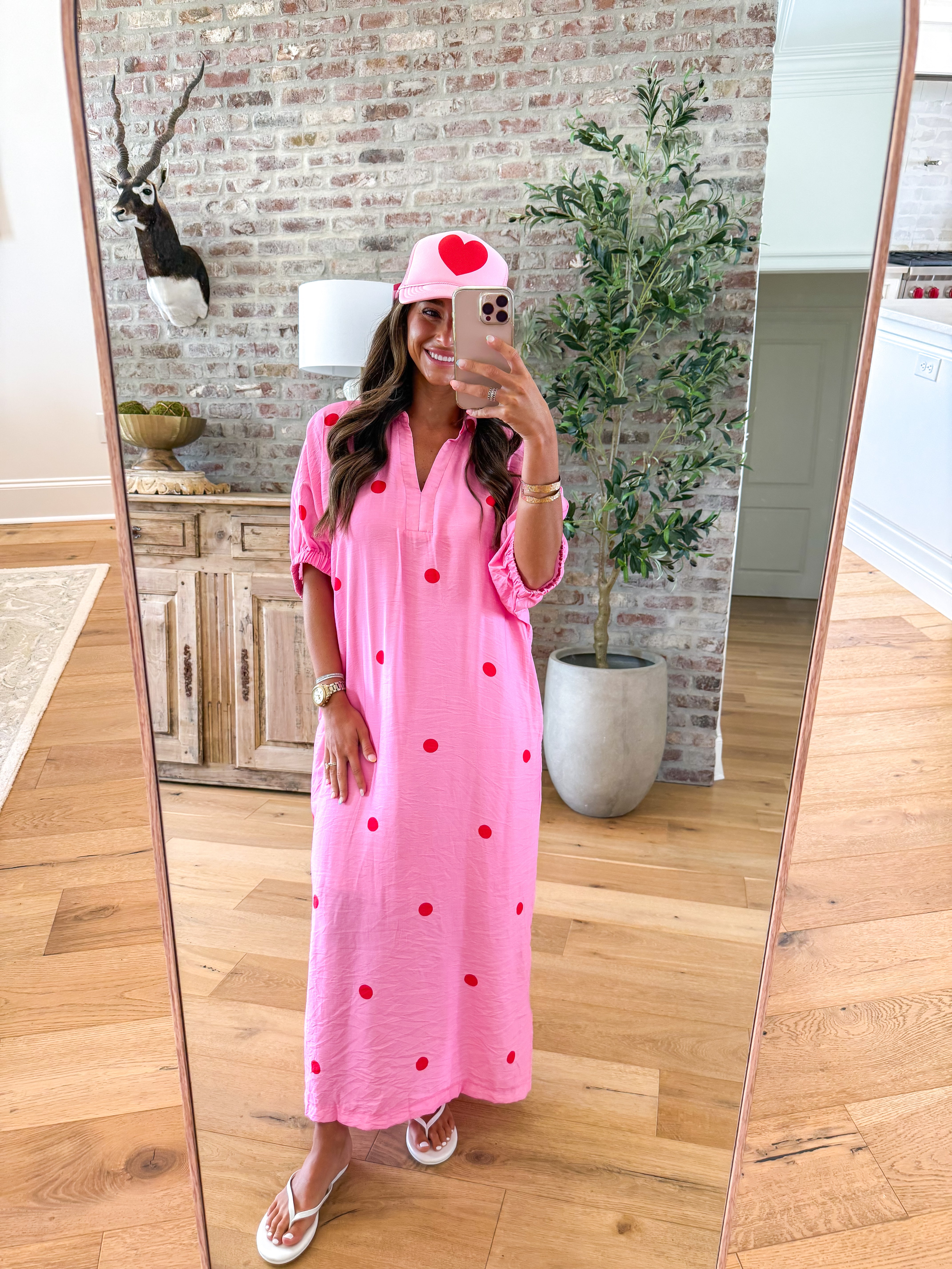 Confetti Kiss Pink Midi Dress