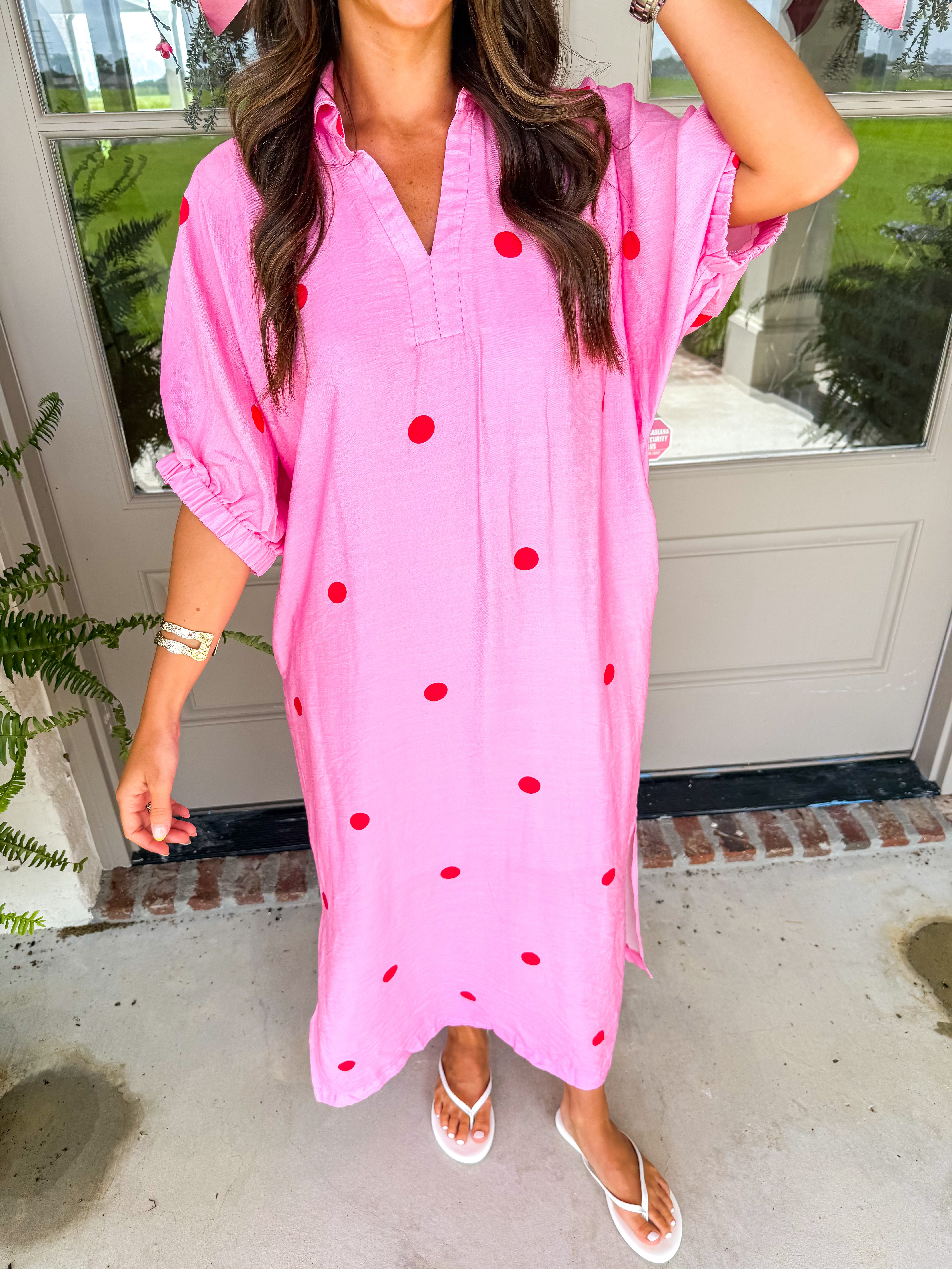Confetti Kiss Pink Midi Dress