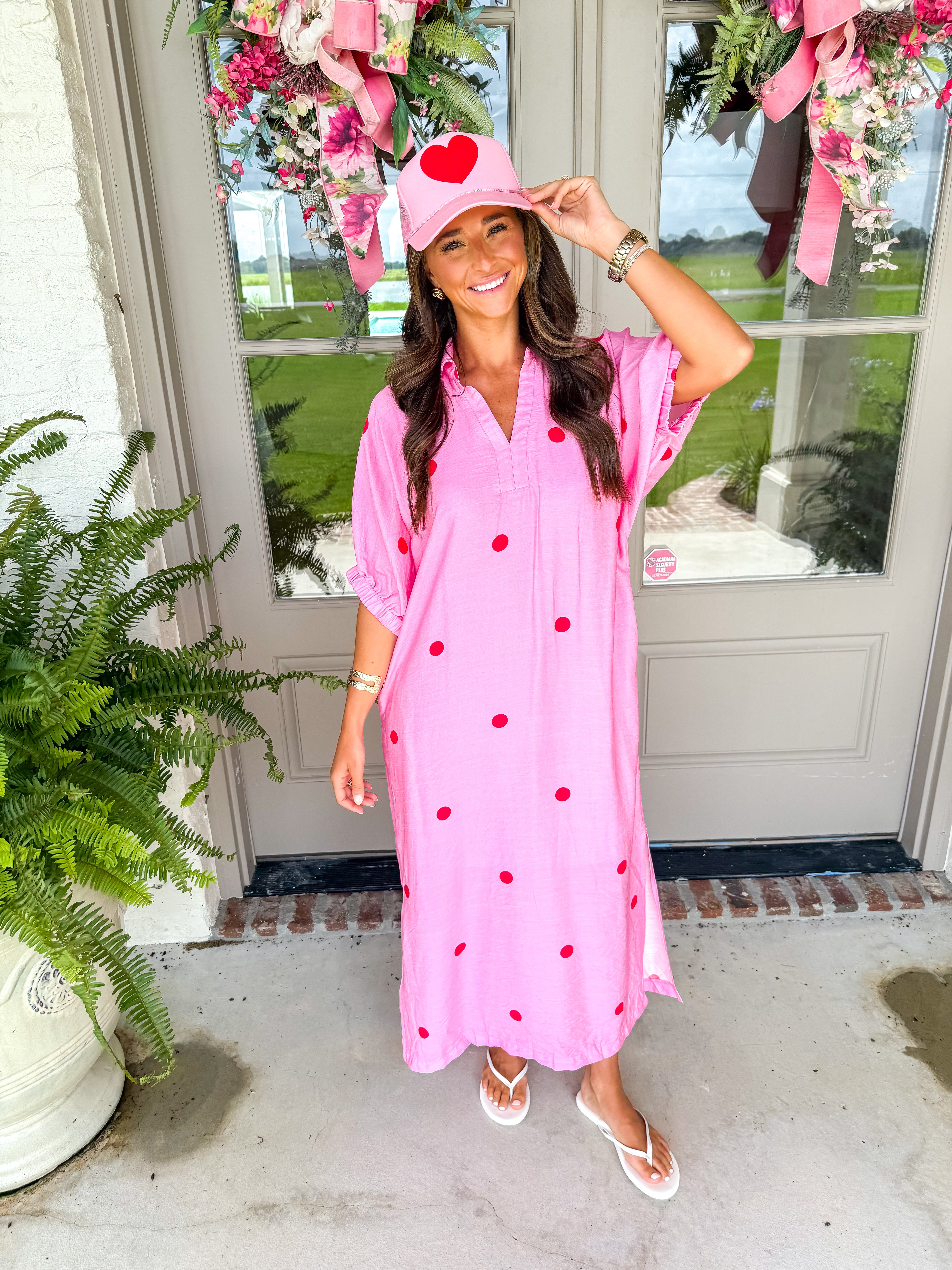 Confetti Kiss Pink Midi Dress