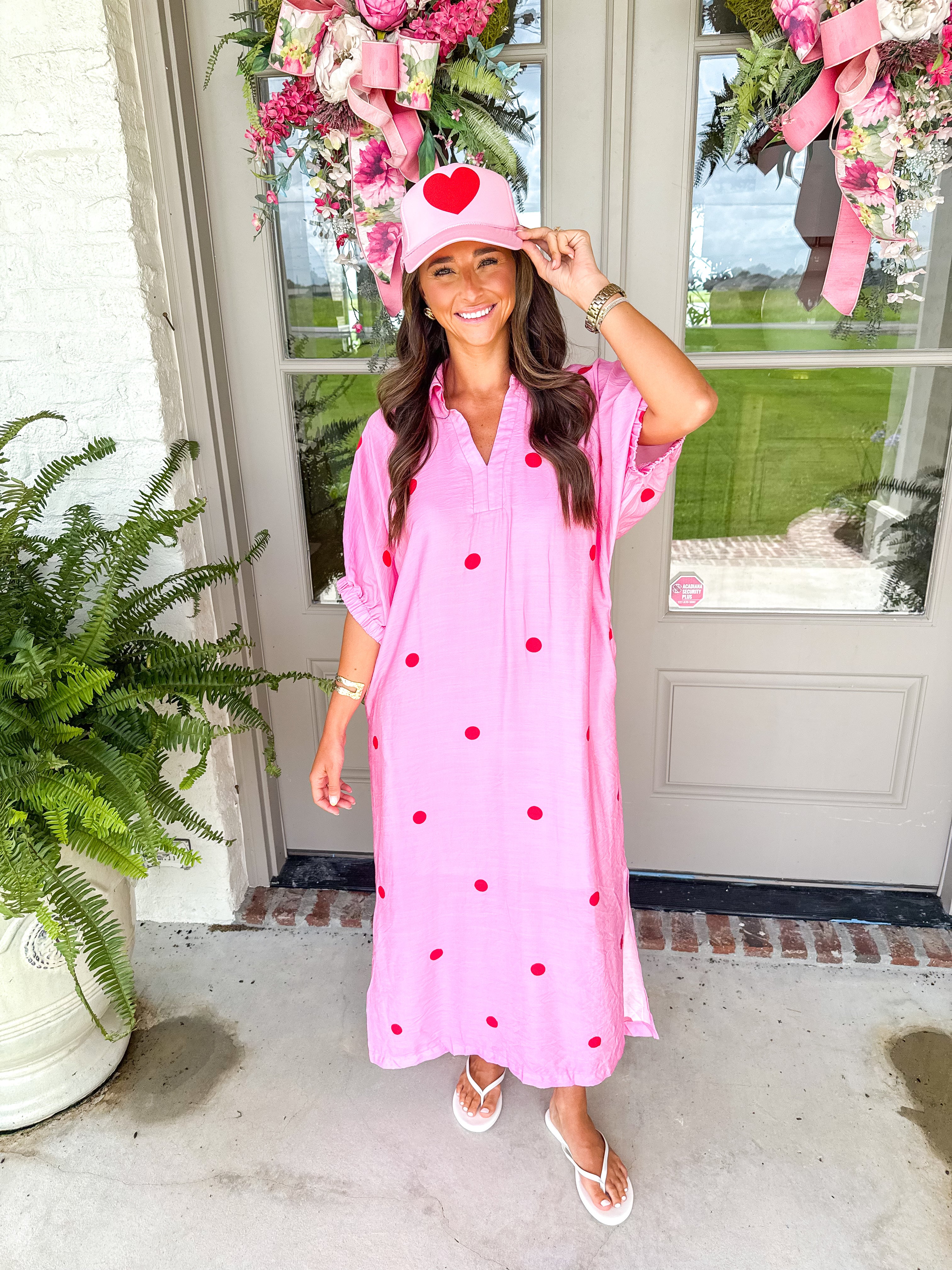Confetti Kiss Pink Midi Dress