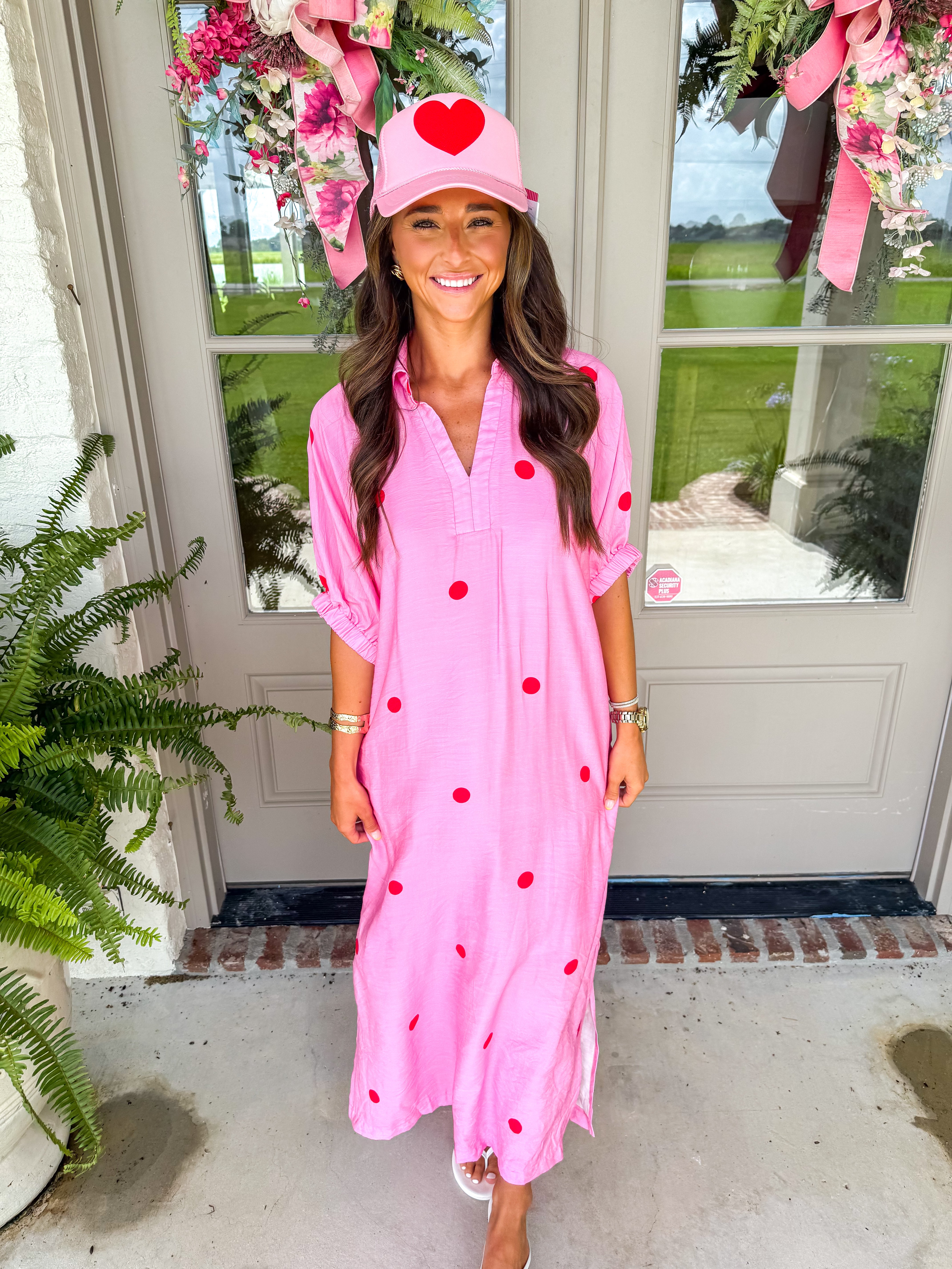 Confetti Kiss Pink Midi Dress