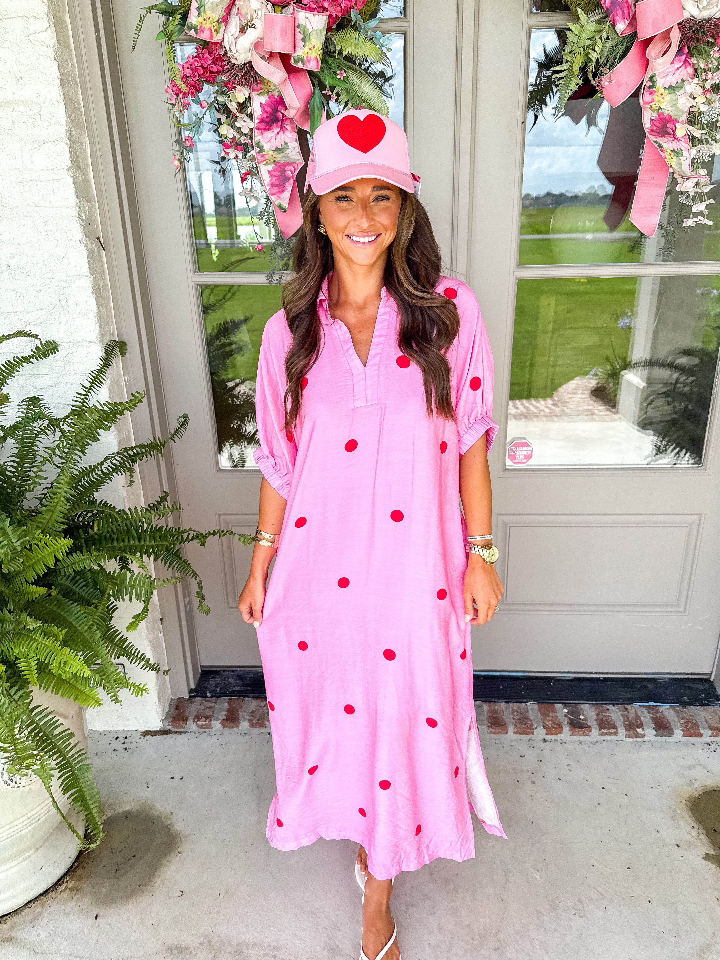 Confetti Kiss Pink Midi Dress