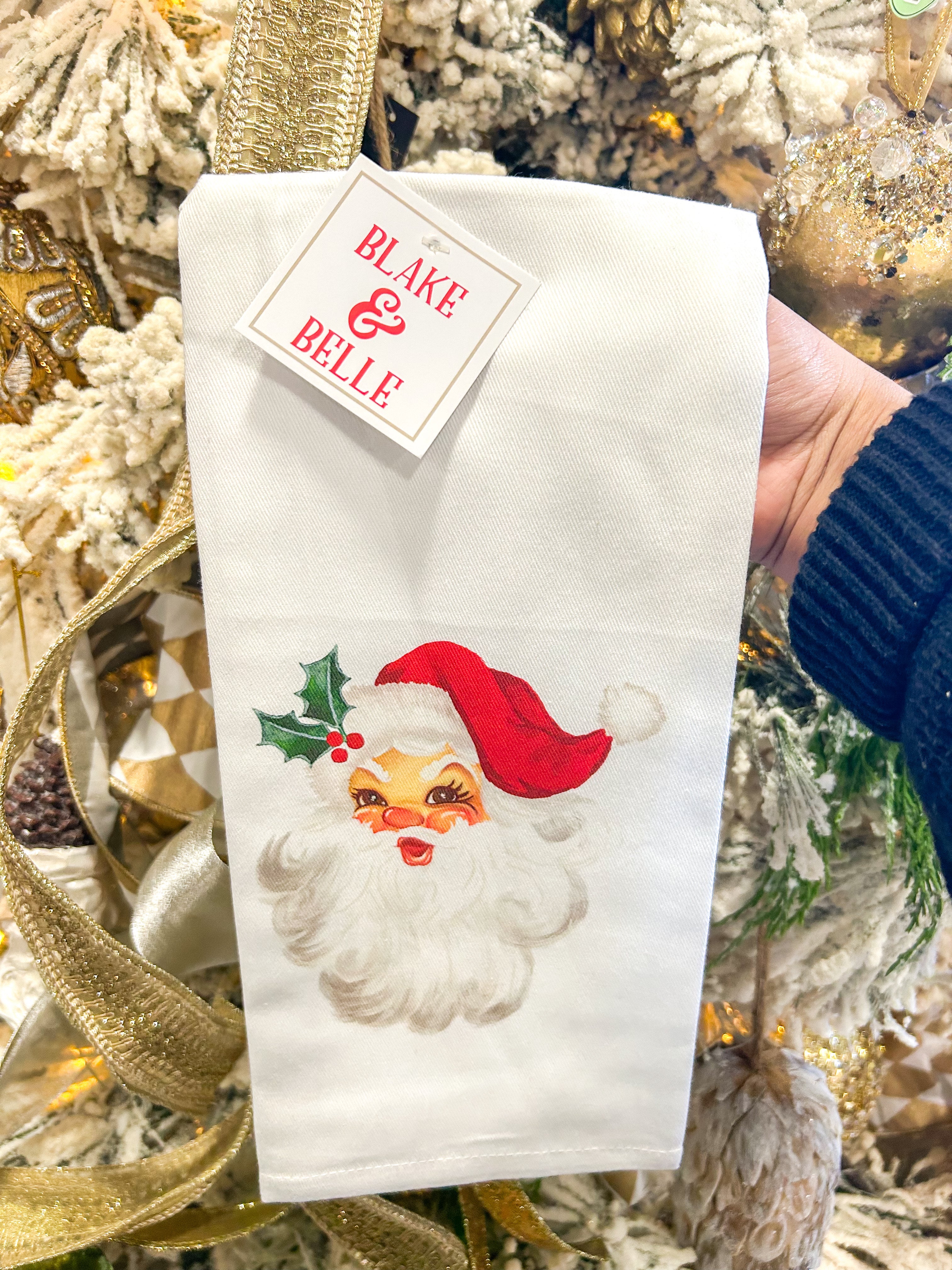 Santa Tea Towel