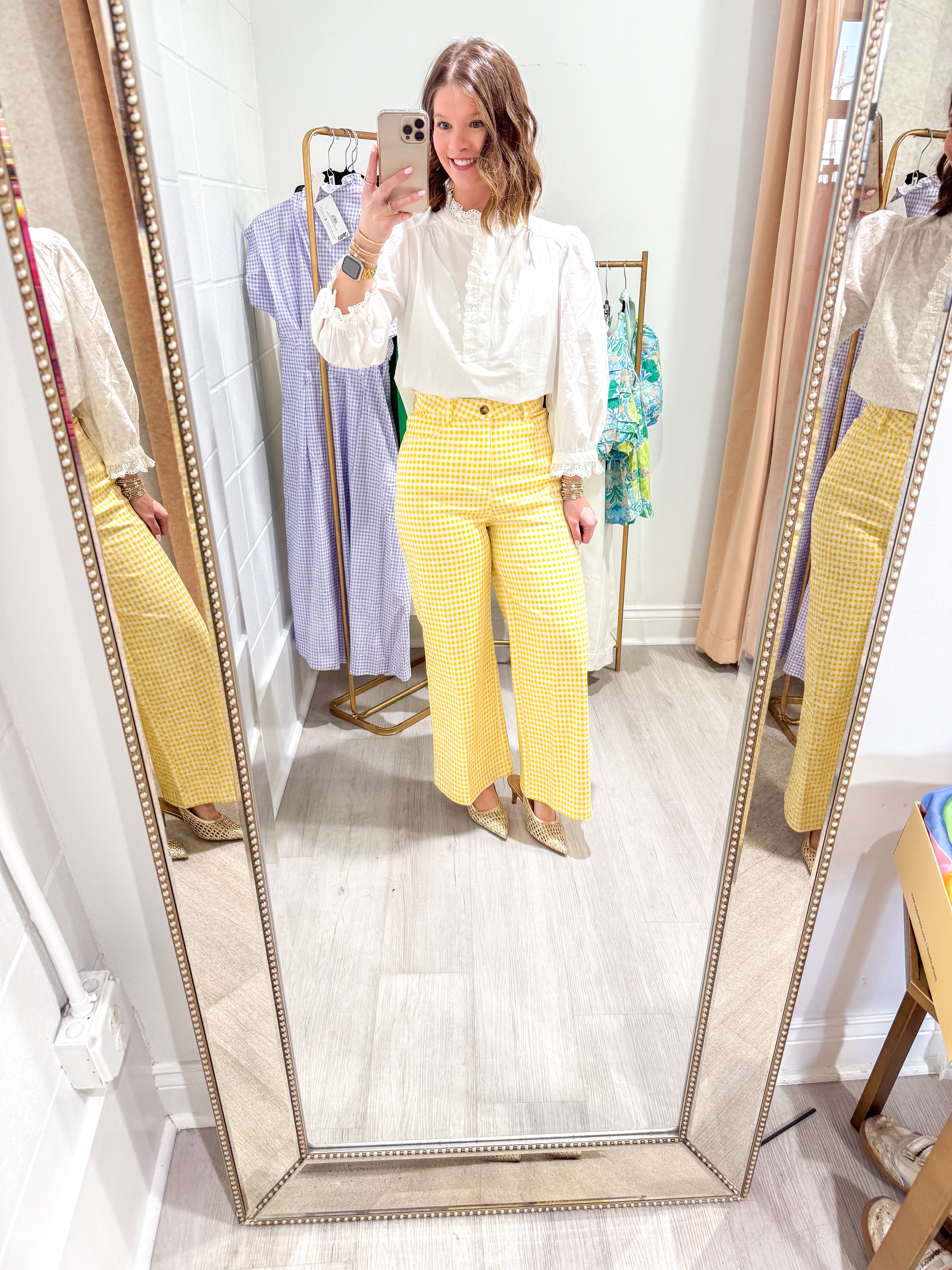 Sunshine & Stripes Wide Leg Jeans