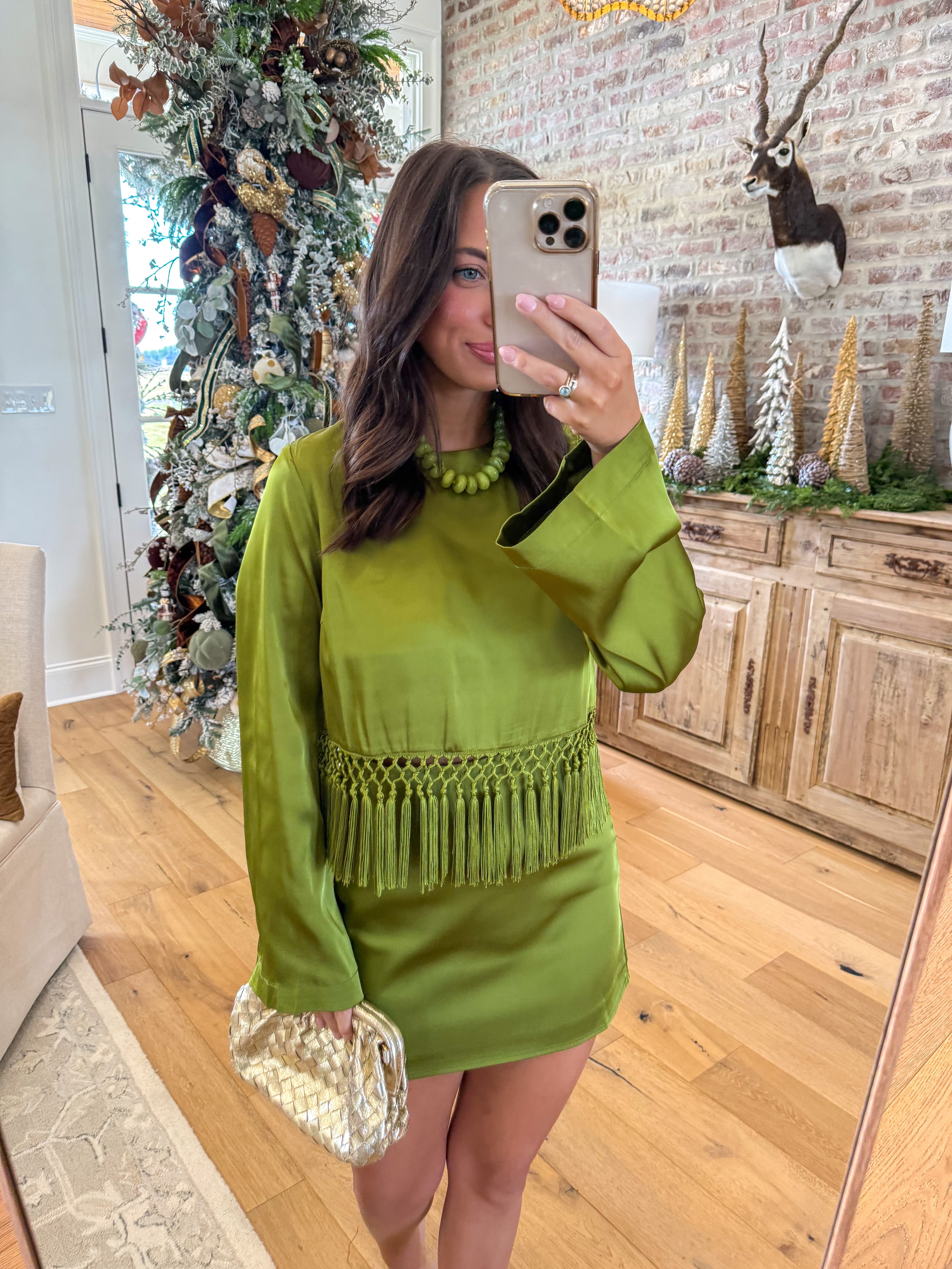 Chartreuse Dream Satin Set