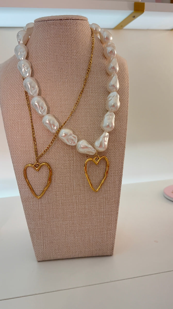 Statement Baroque Heart Necklace