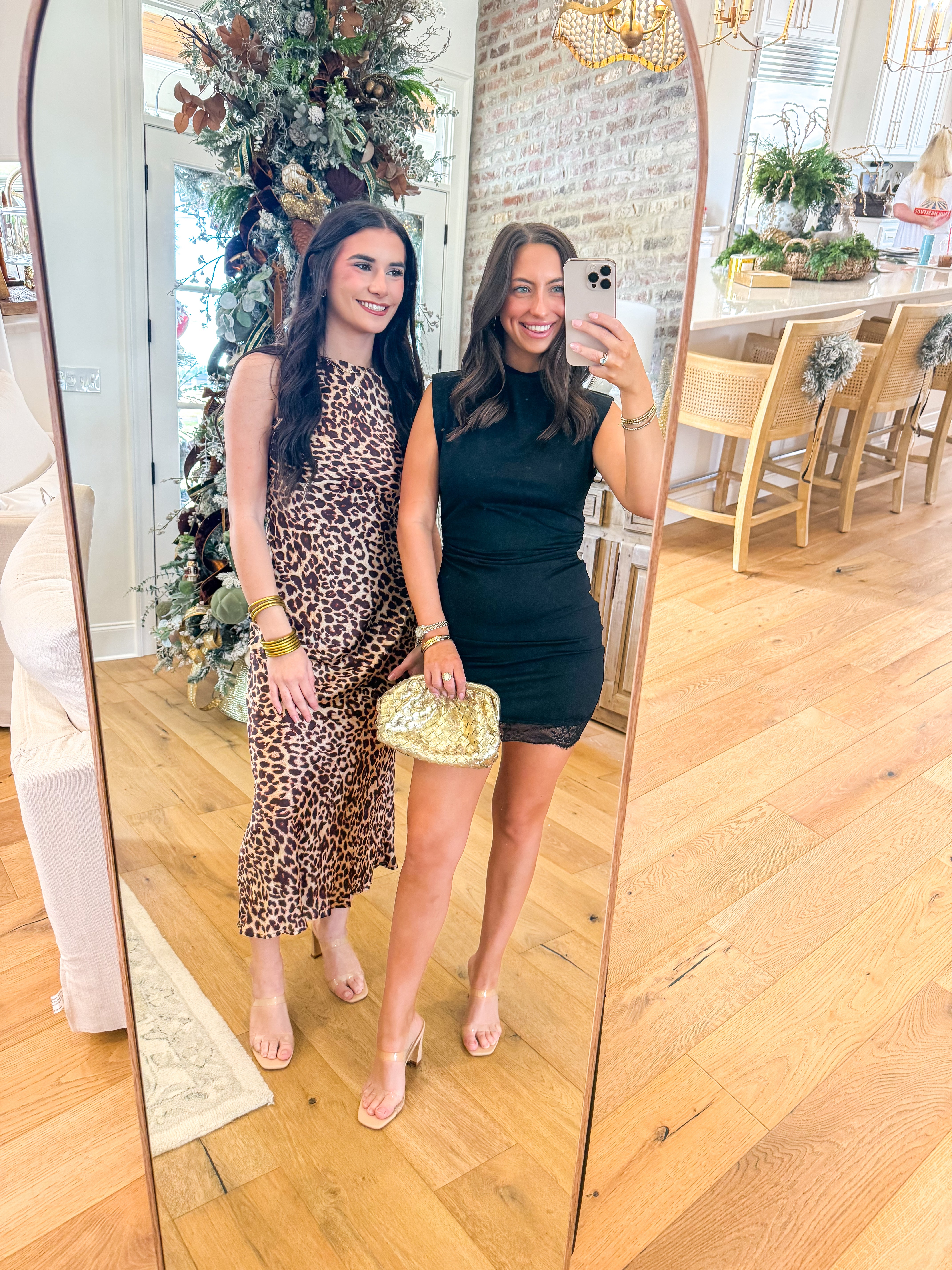 Alaia Leopard Flare Maxi Dress