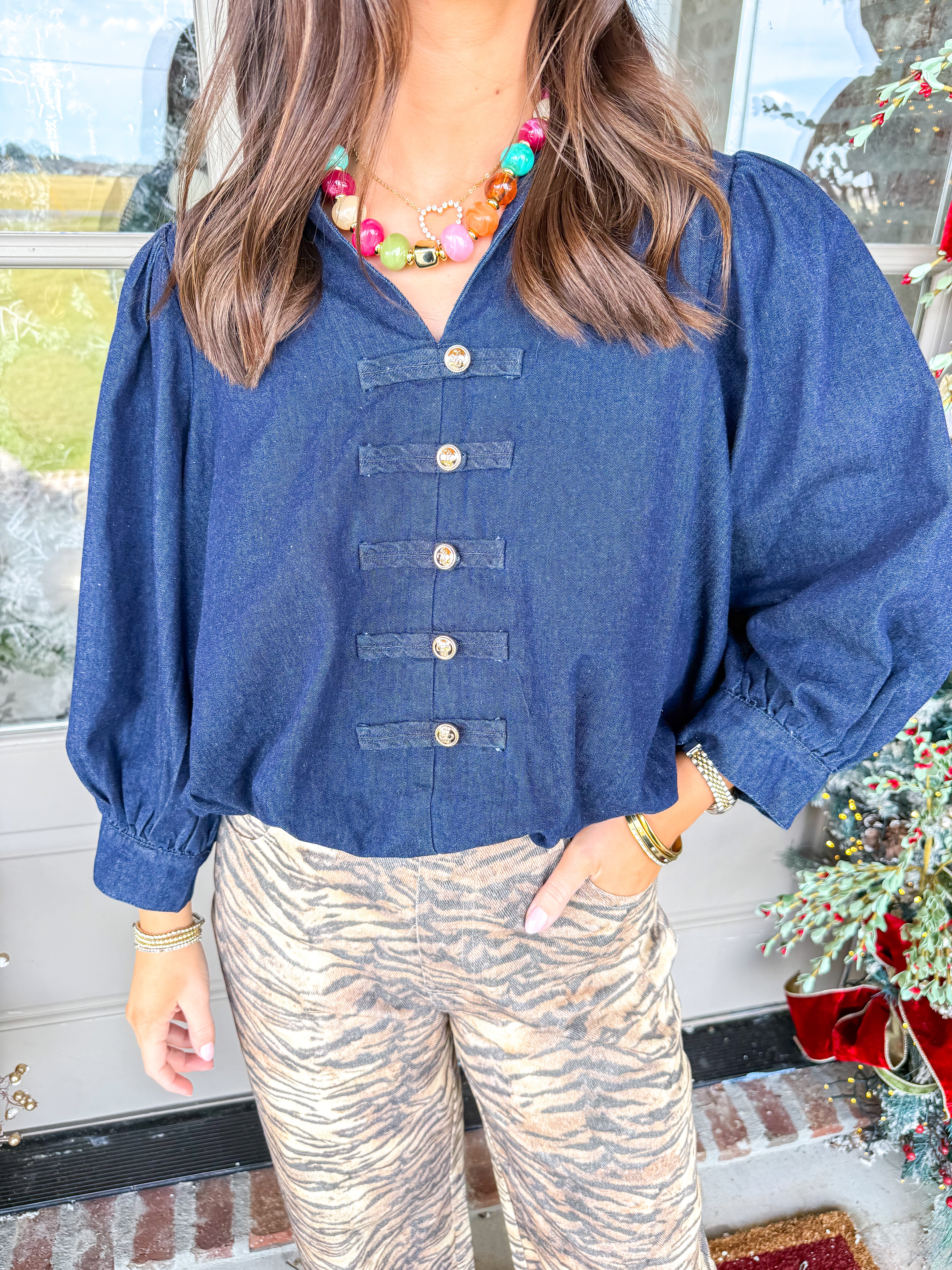 The Cadet Denim Top