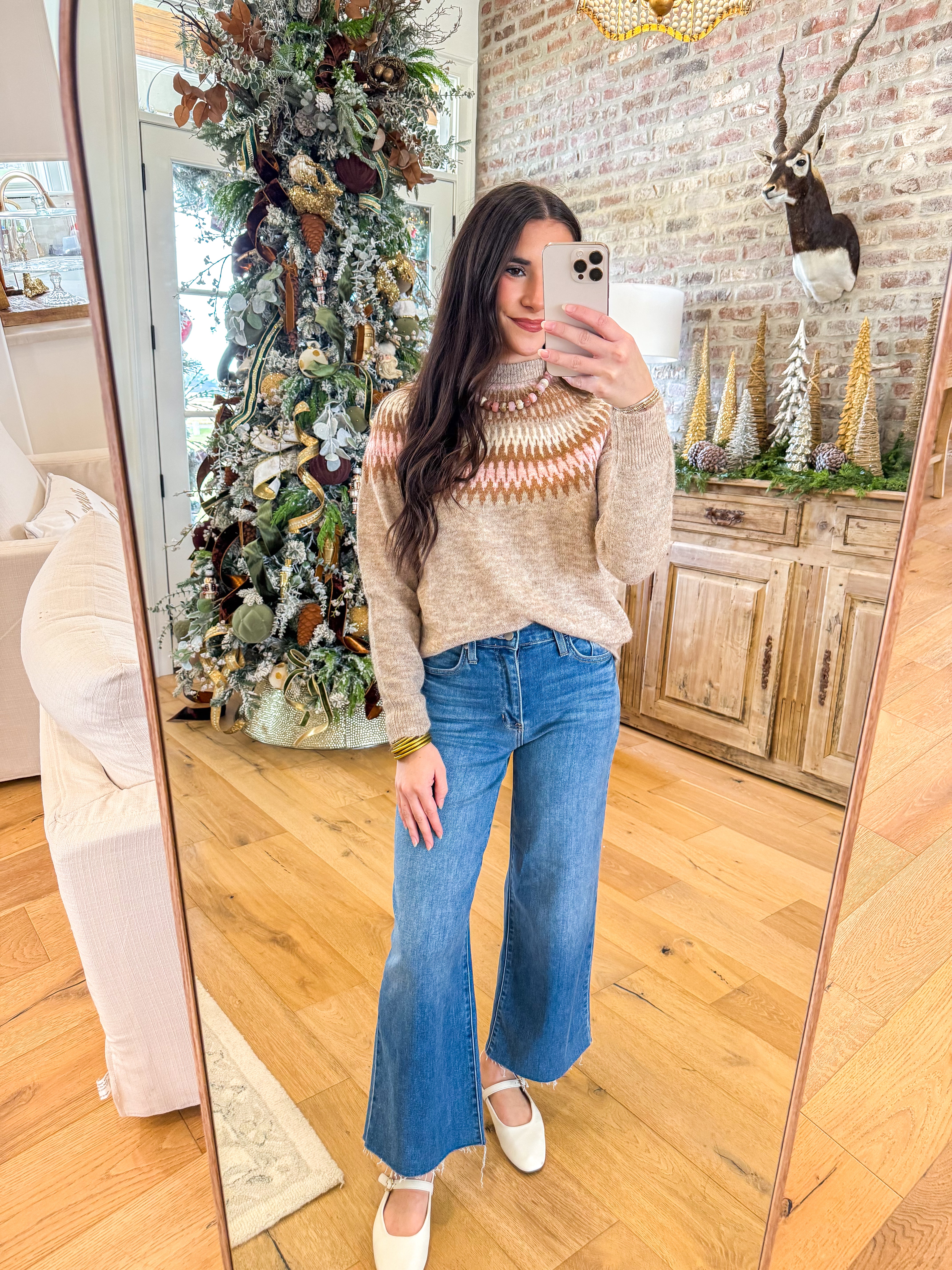 Nordic Frost Fair Isle Sweater