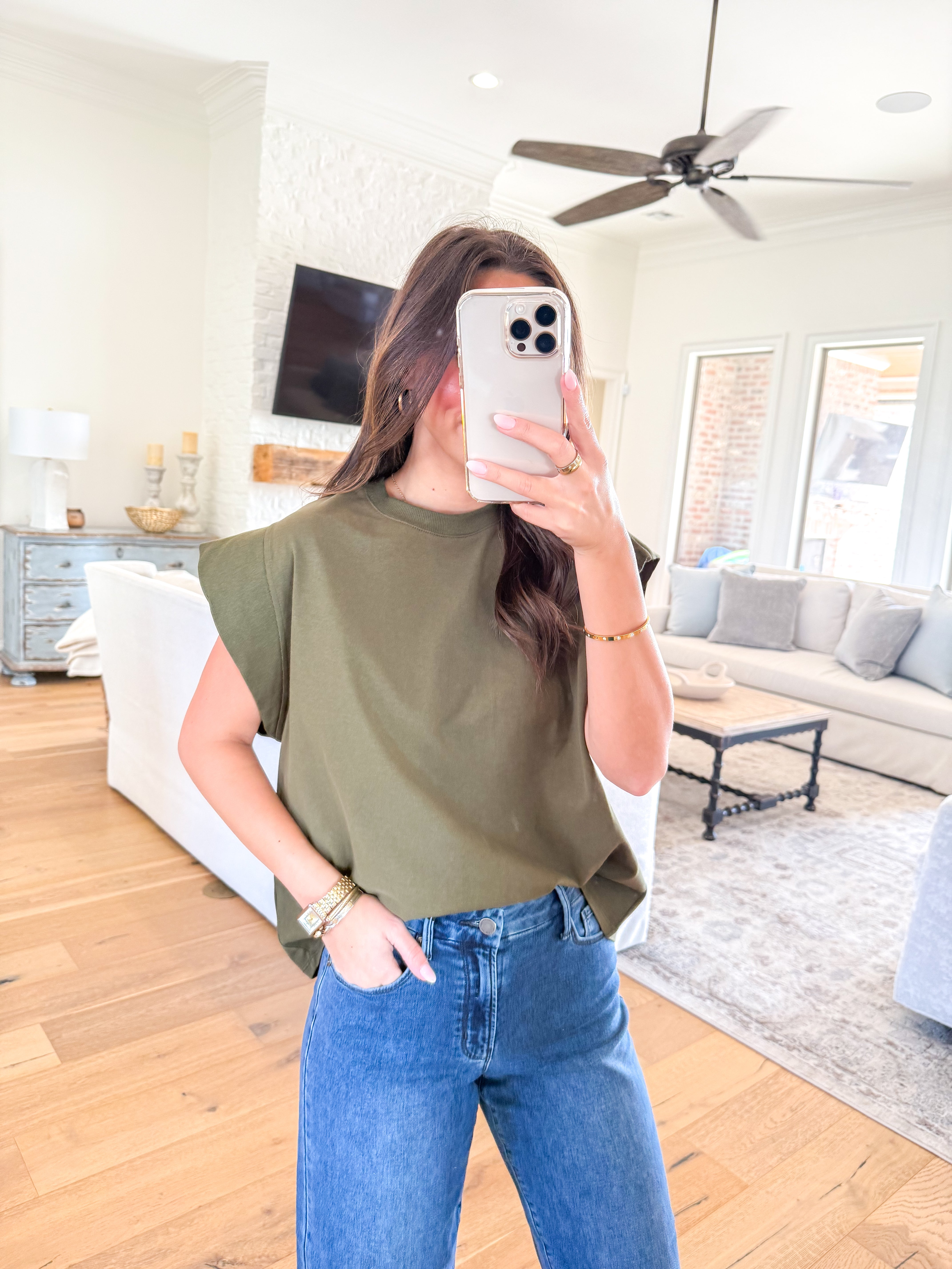 Talia Olive Top