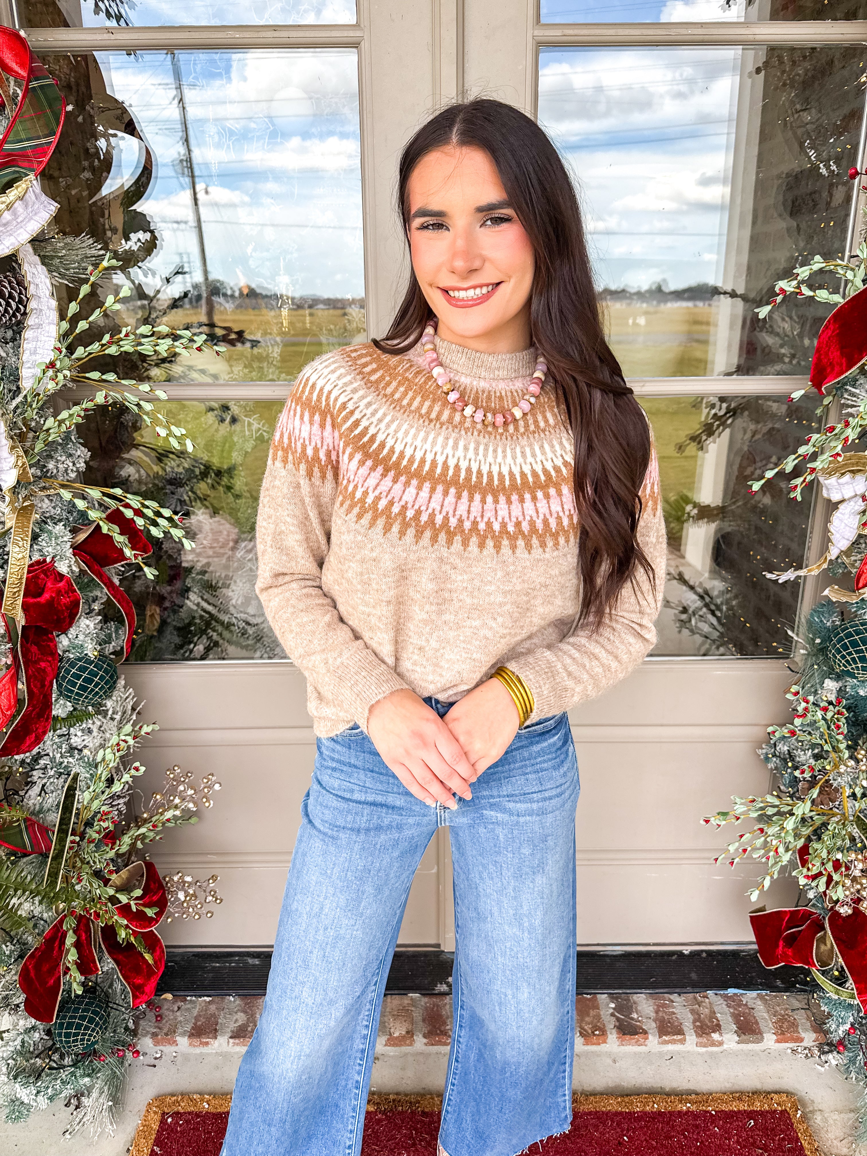 Nordic Frost Fair Isle Sweater
