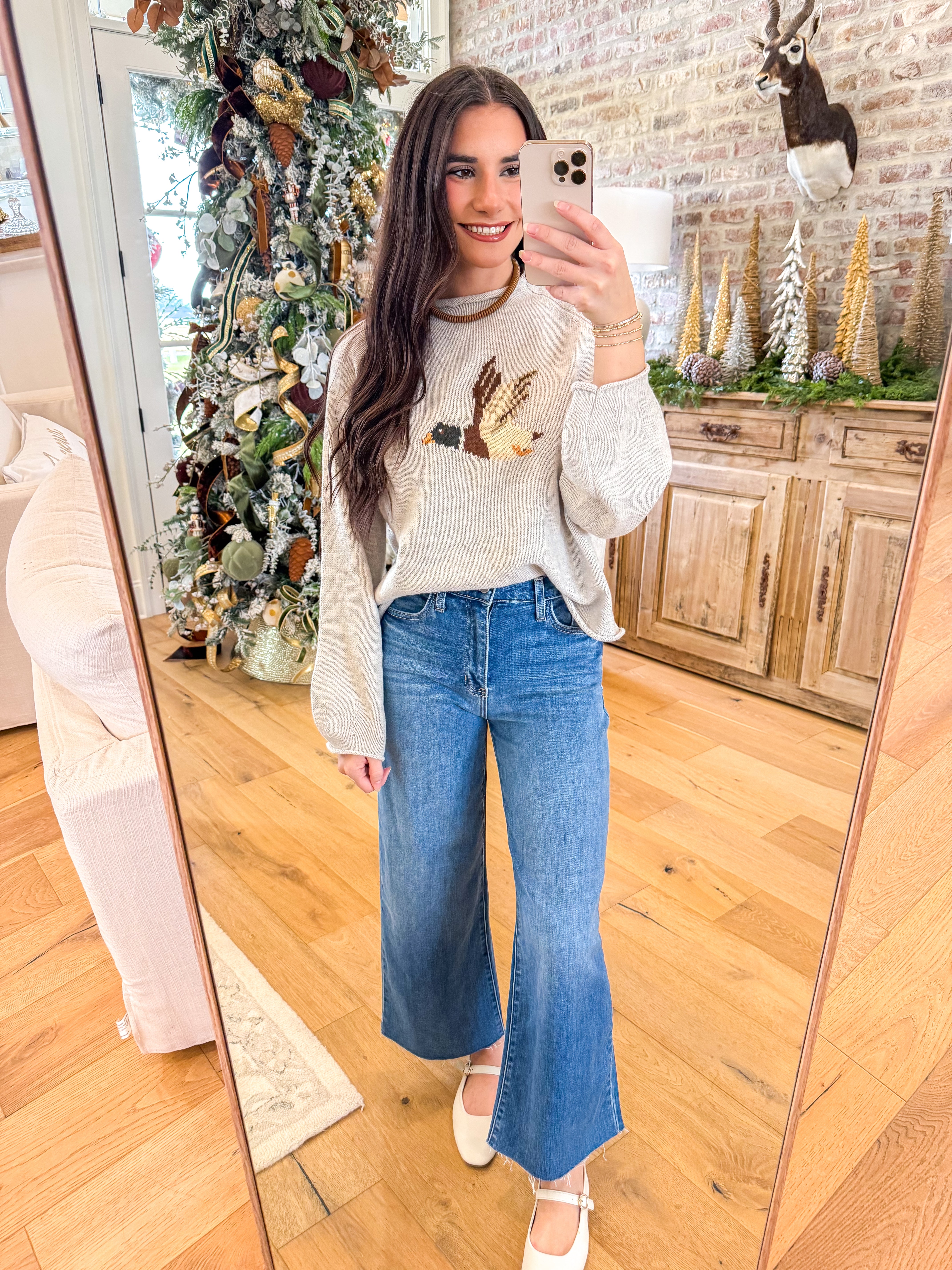 Heather Oat Duck Sweater