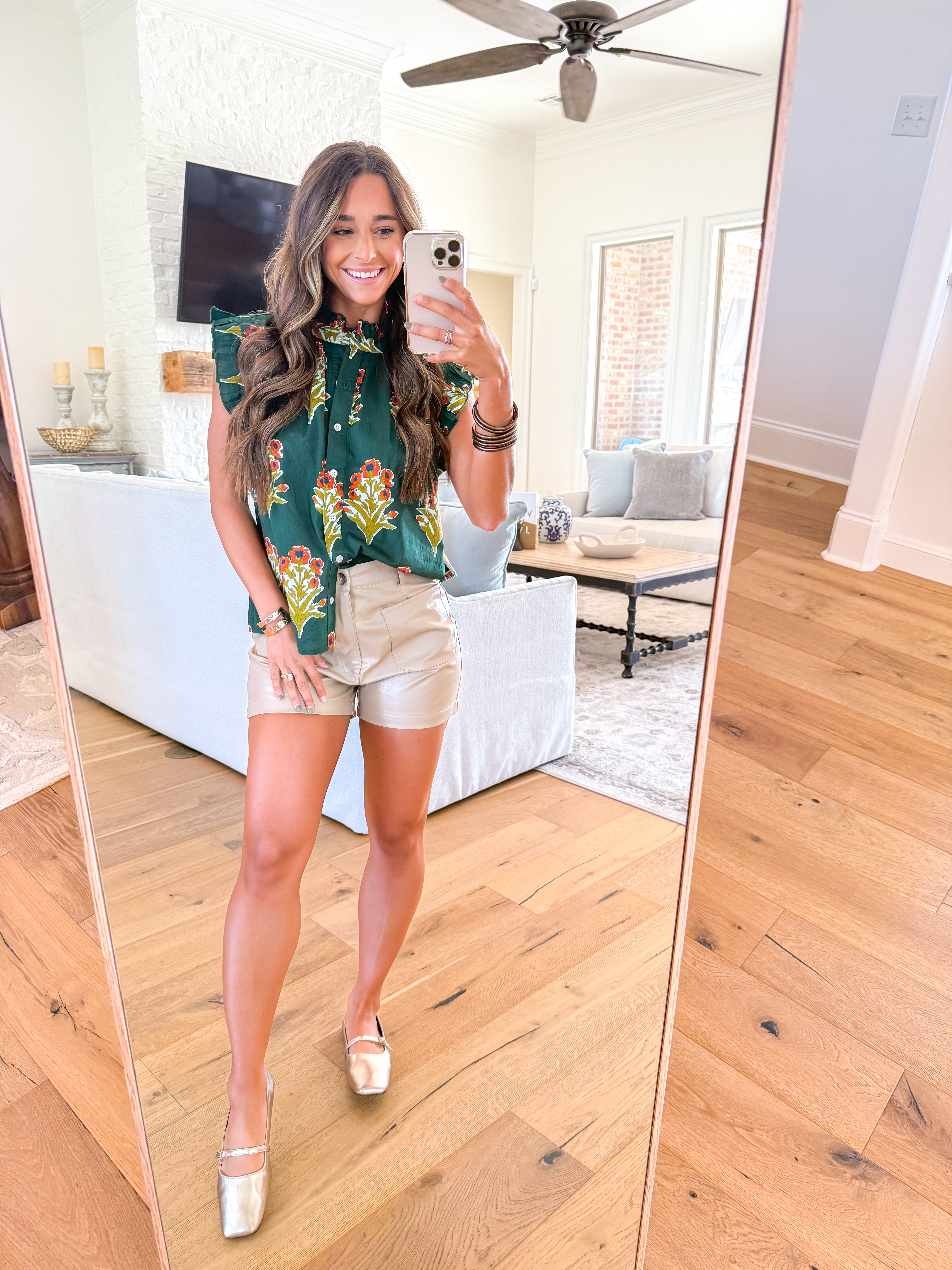 Willow Fern Floral Blouse