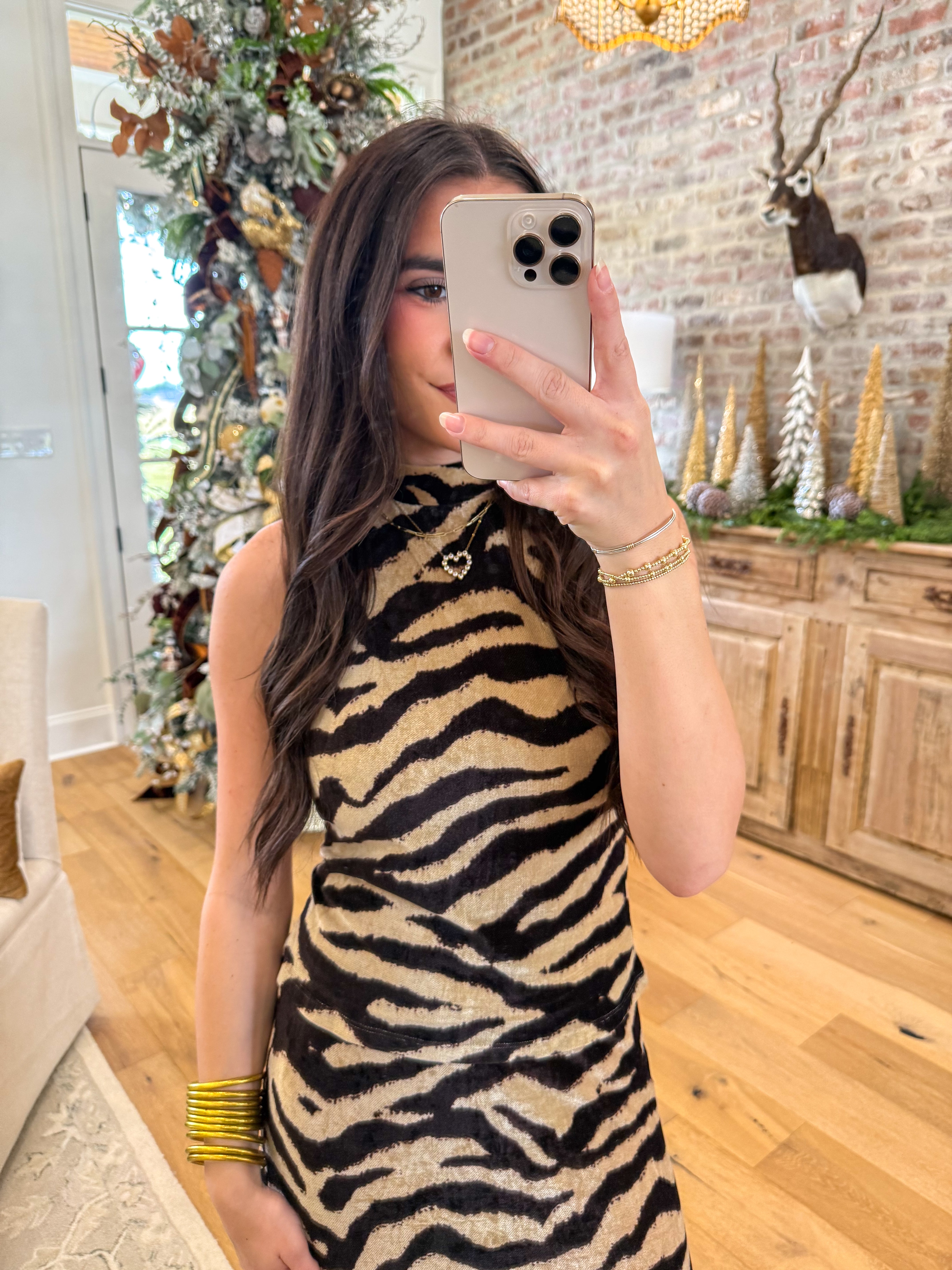 Wild Side Zebra Maxi Skirt