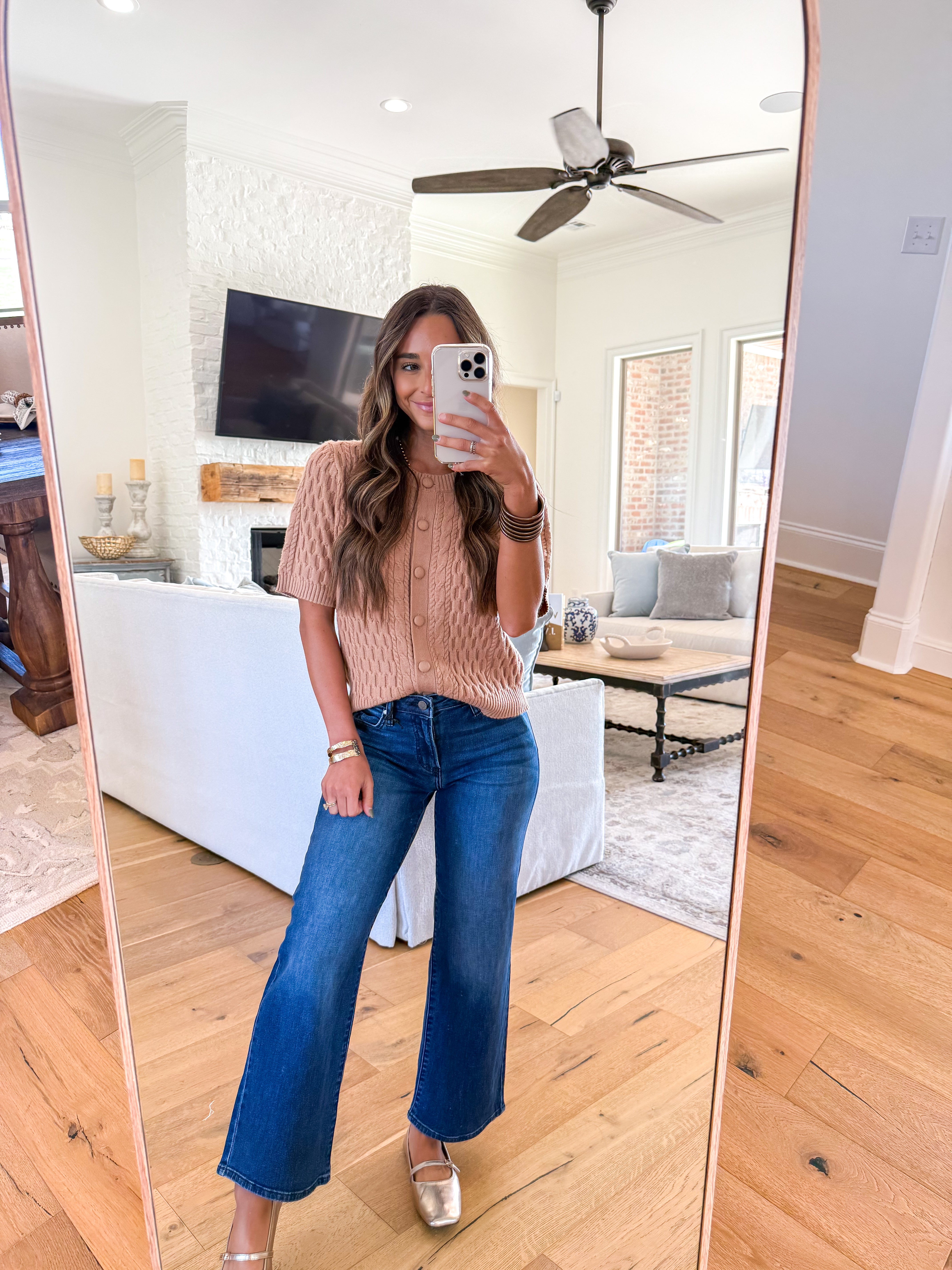 Savannah Beige Sweater Top