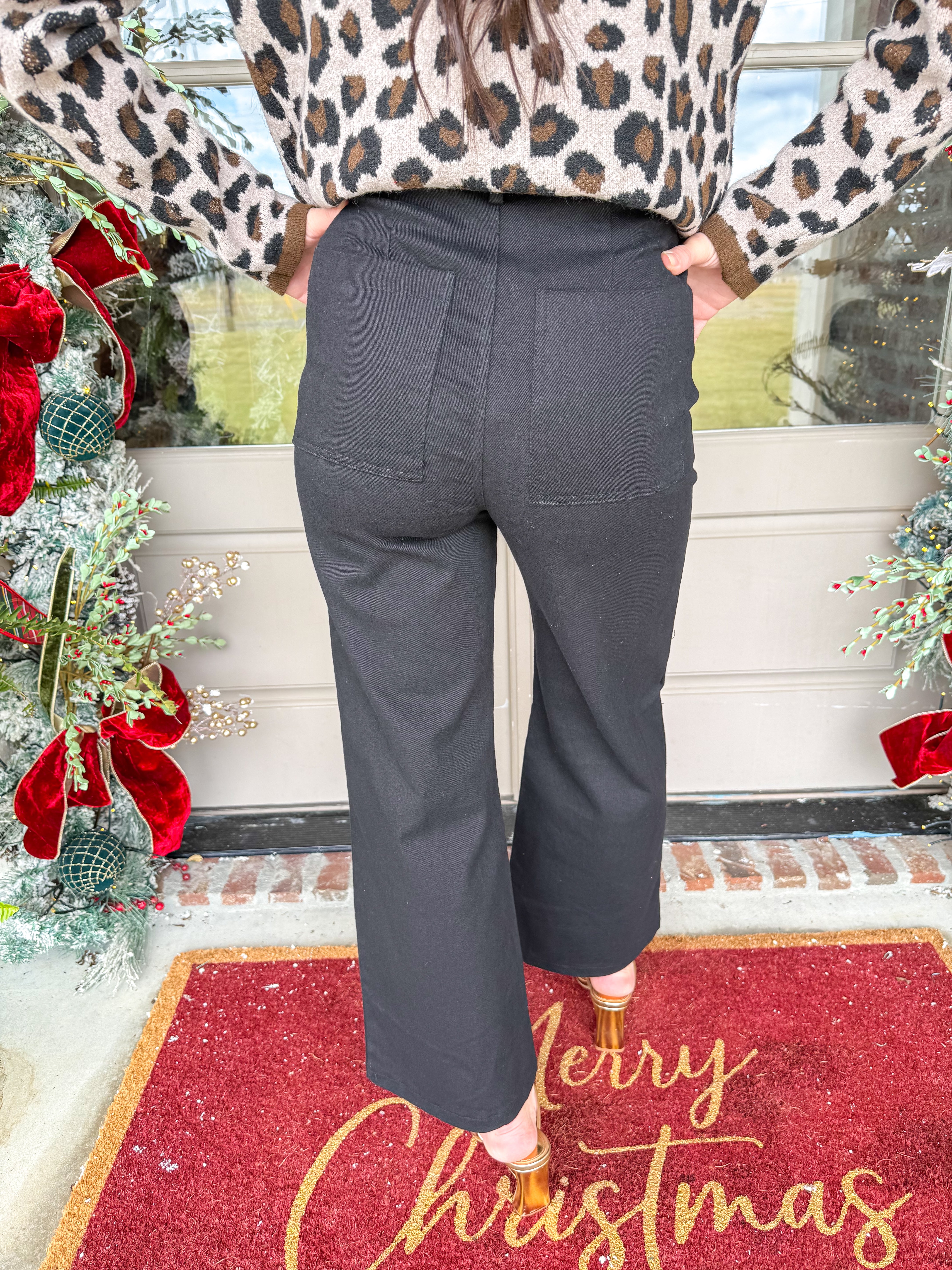 The Mainstay High-Waist Straight Pant Black