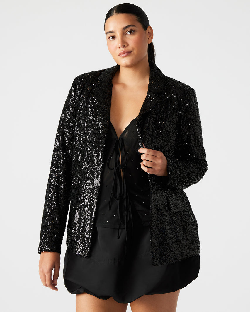 Payton Blazer Black Sequin