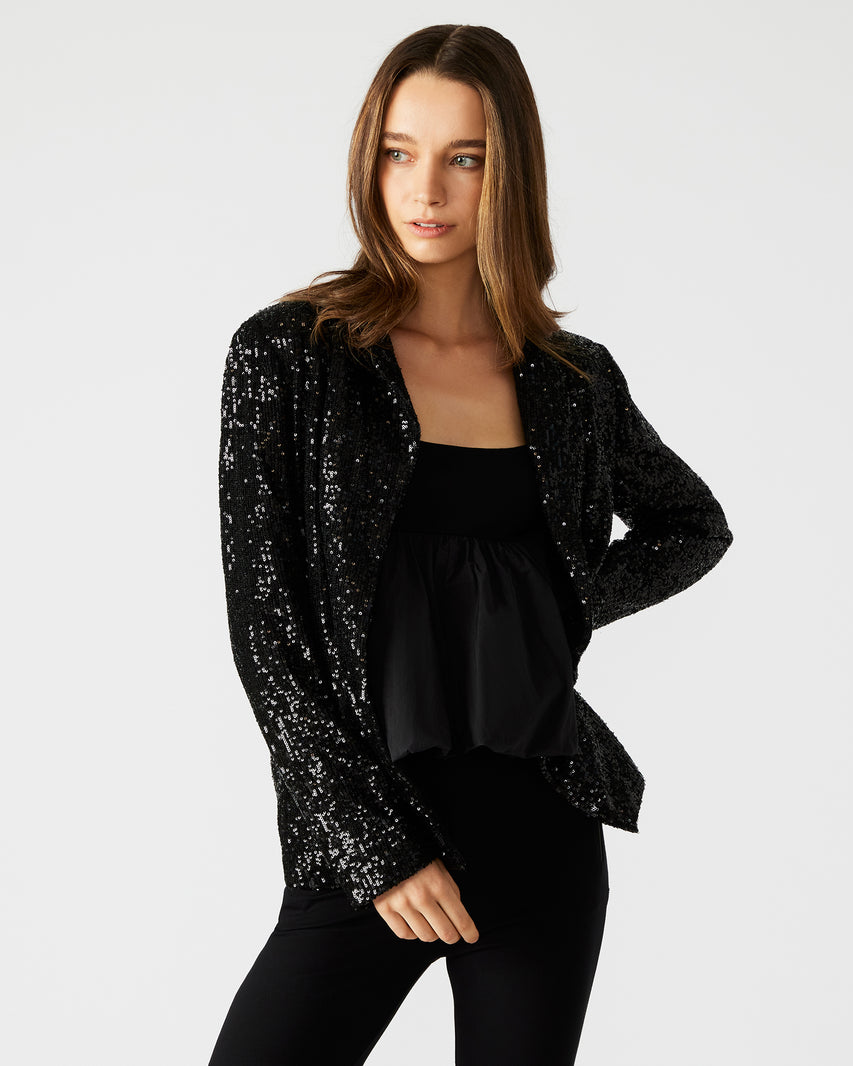 Payton Blazer Black Sequin