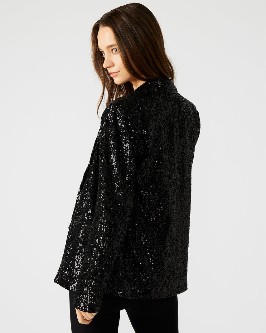 Payton Blazer Black Sequin