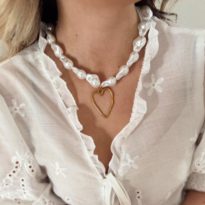 Statement Baroque Heart Necklace