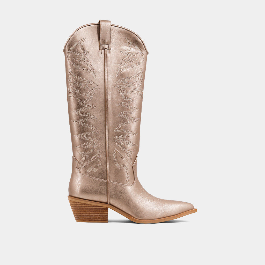 Zerena Gold Boots