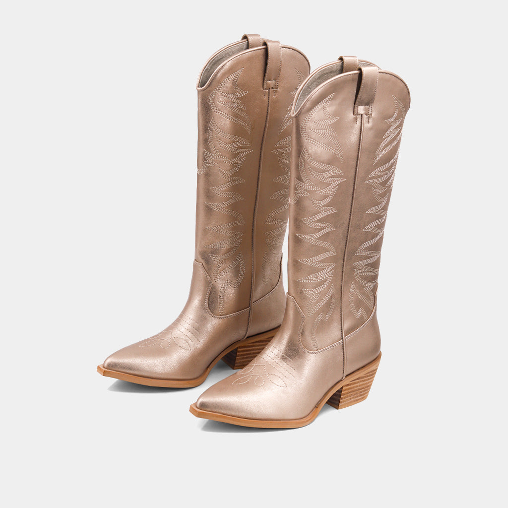 Zerena Gold Boots