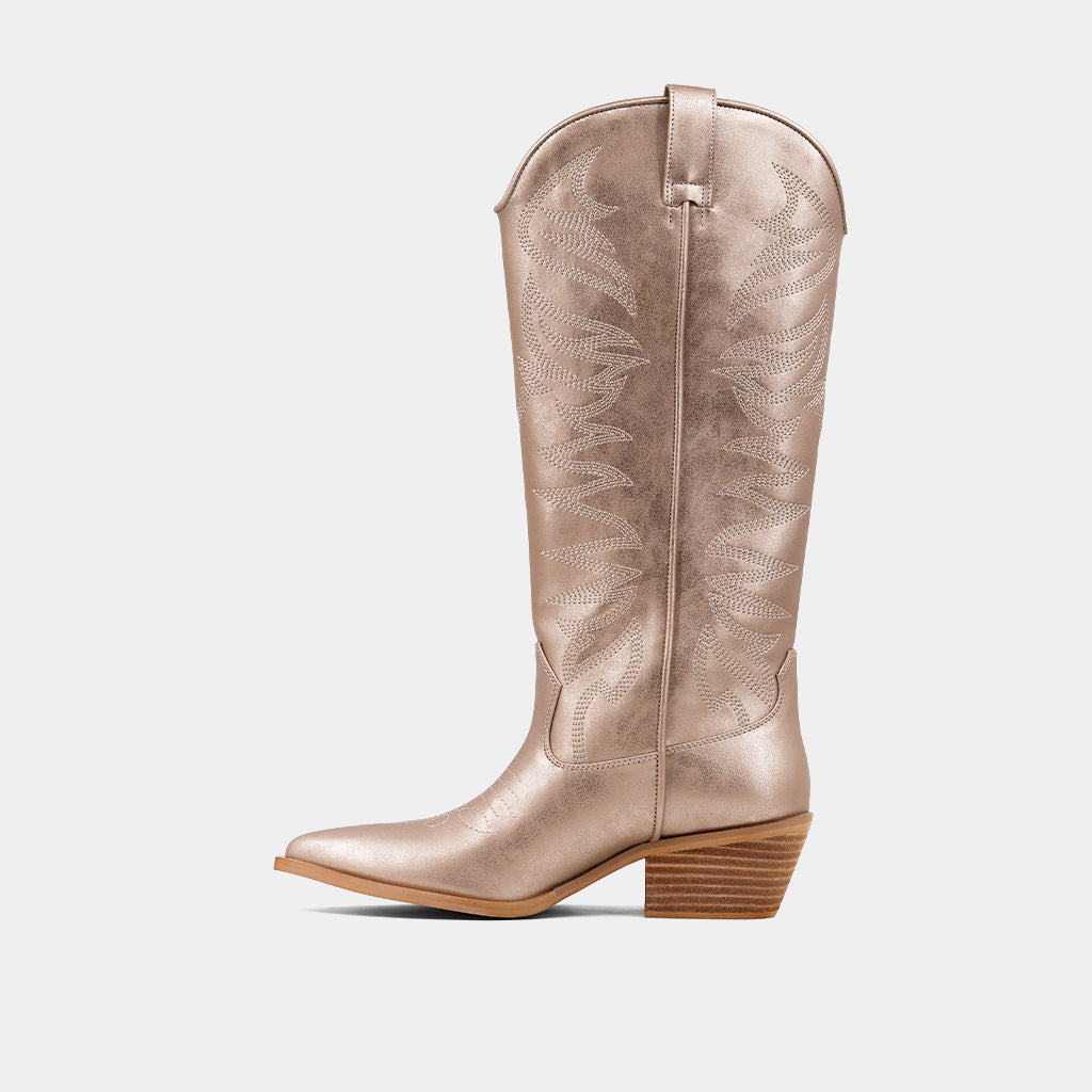 Zerena Gold Boots