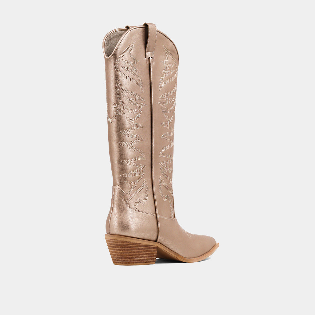 Zerena Gold Boots