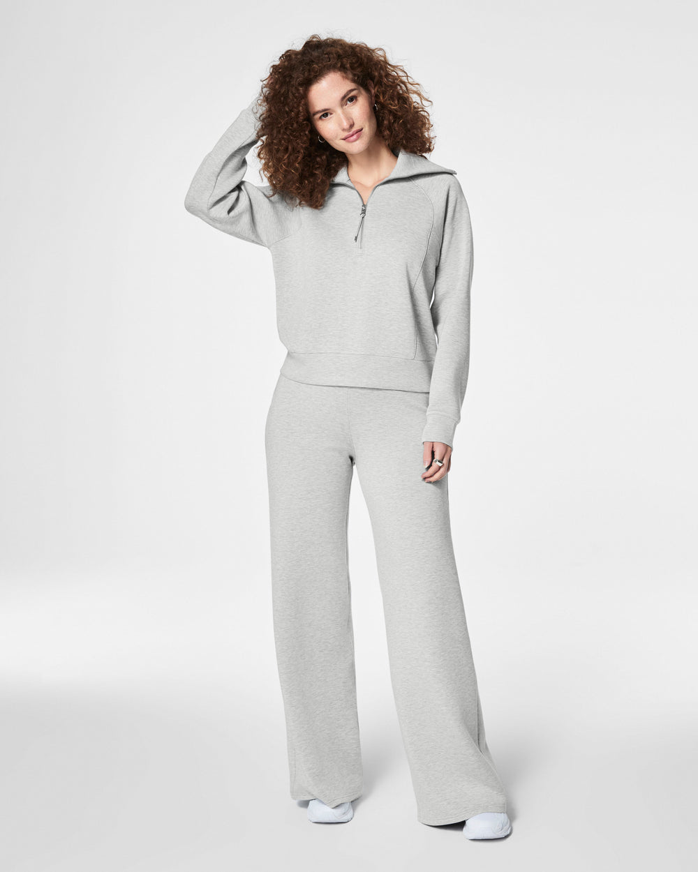 Air Essentials Wide Leg Pant Light Heather Grey