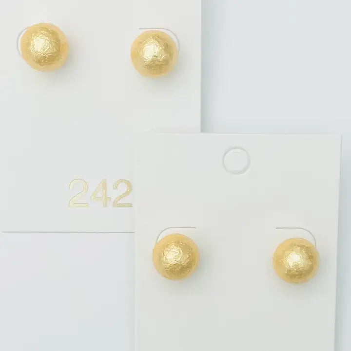 Mini Mache Gold Studs