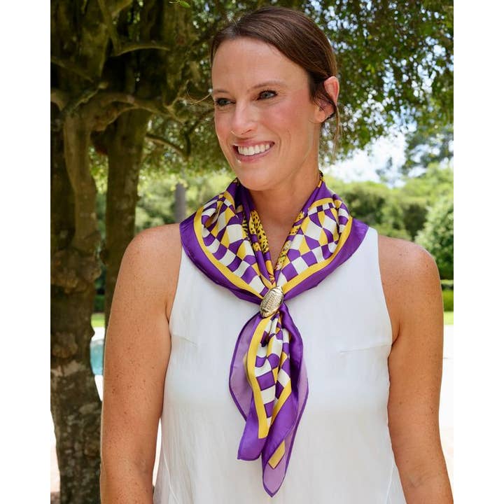 Hollis Scarf Medium Purple Gold (PREORDER 08/10)