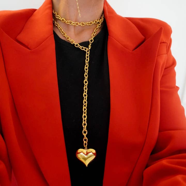 XL Wrap Around Heart Necklace