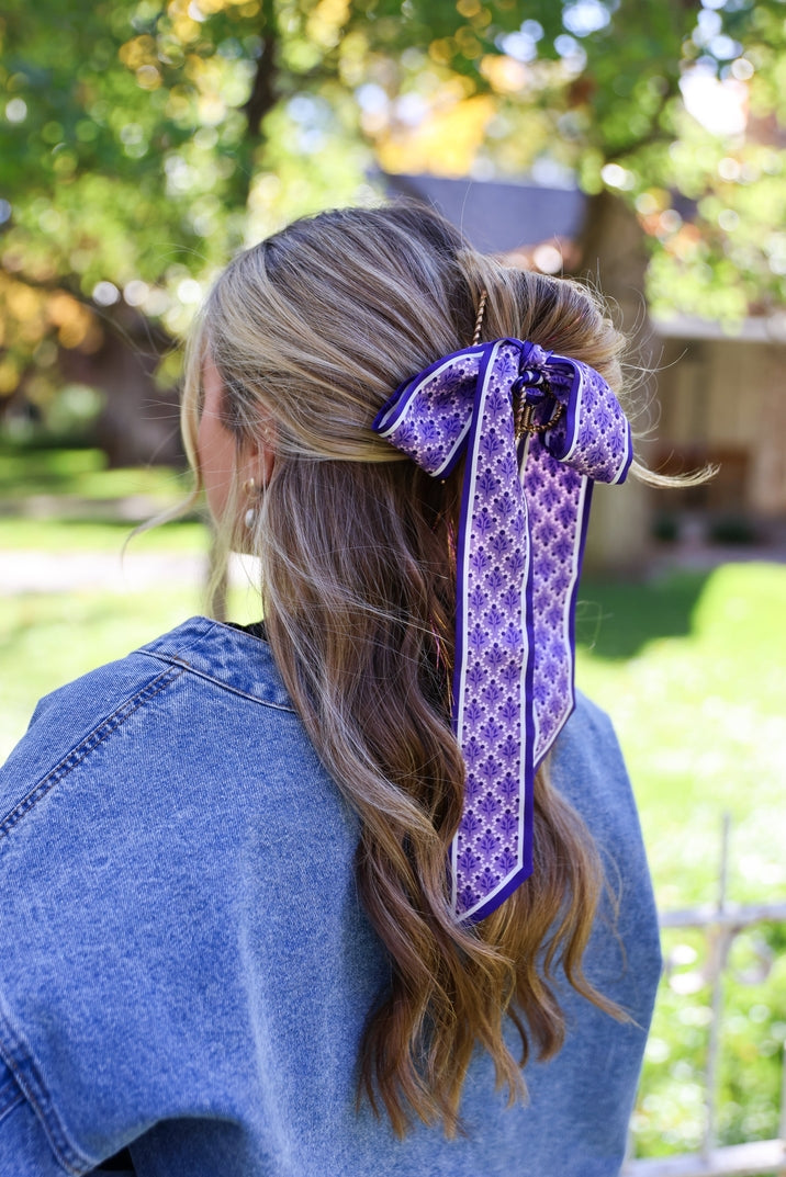 The Sideline Scarf-Purple