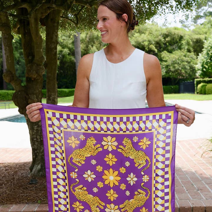 Hollis Scarf Medium Purple Gold (PREORDER 08/10)
